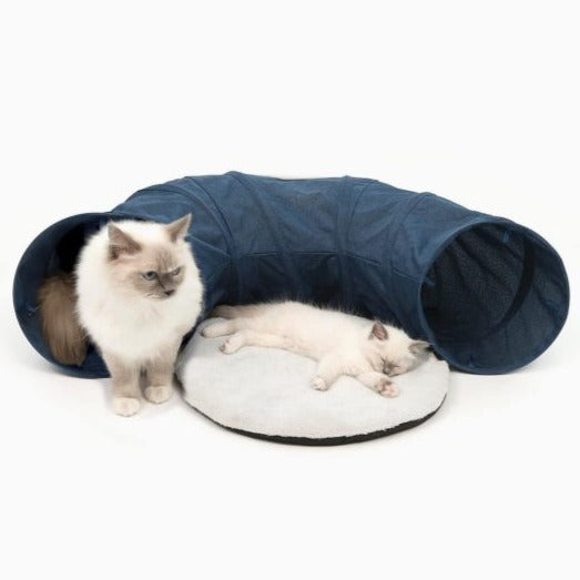 Catit Vesper Soft Foldable Play Furniture Tunnel Blue