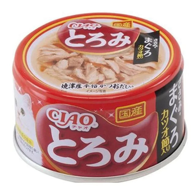 Ciao Cat Treats TOROMI Bonito and Tuna Can 80g