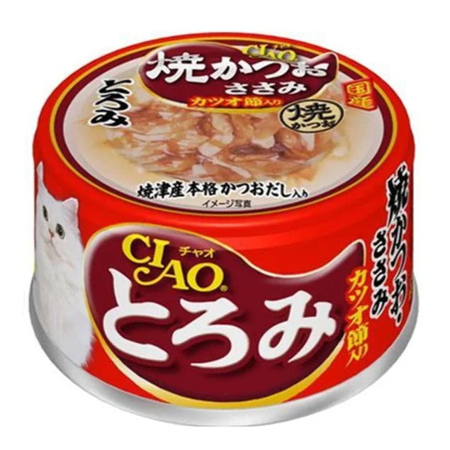 Ciao Cat Treats TOROMI Grill Bonito and Tuna Can 80g