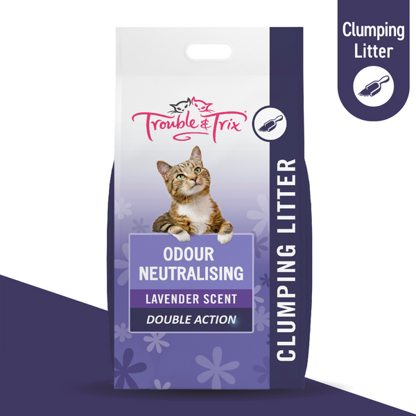 Trouble & Trix Odour Neutralising Clumping Cat Litter Lavender Scent