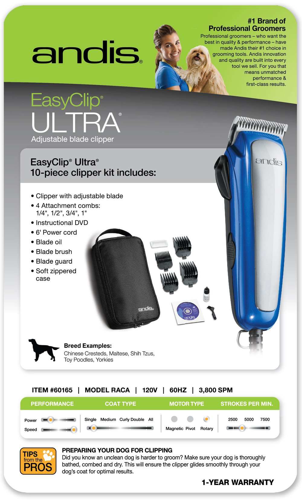 Andis Clipper EasyClip Ultra Med Duty