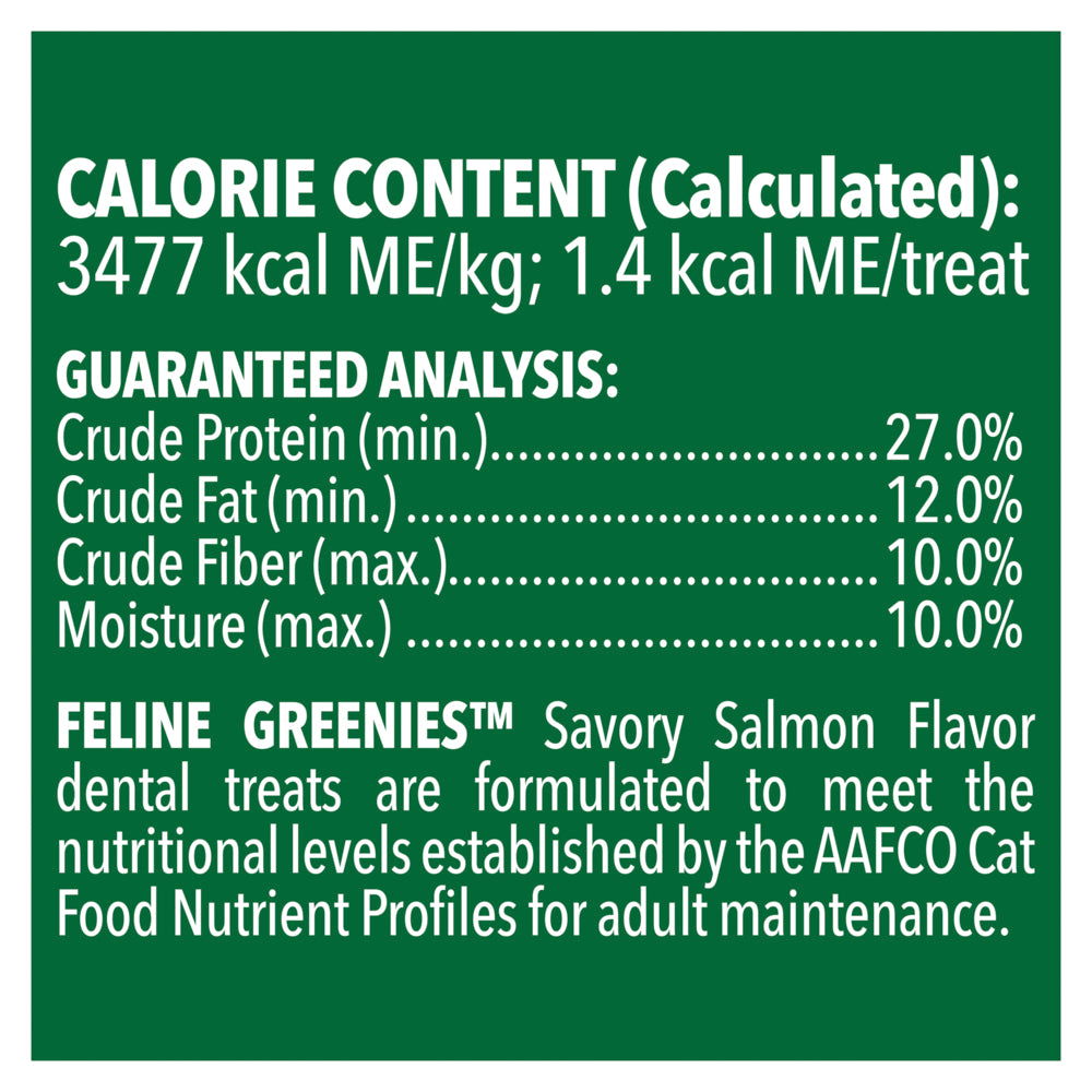 GREENIES Feline Dental Cat Treat Savoury Salmon Flavour 09