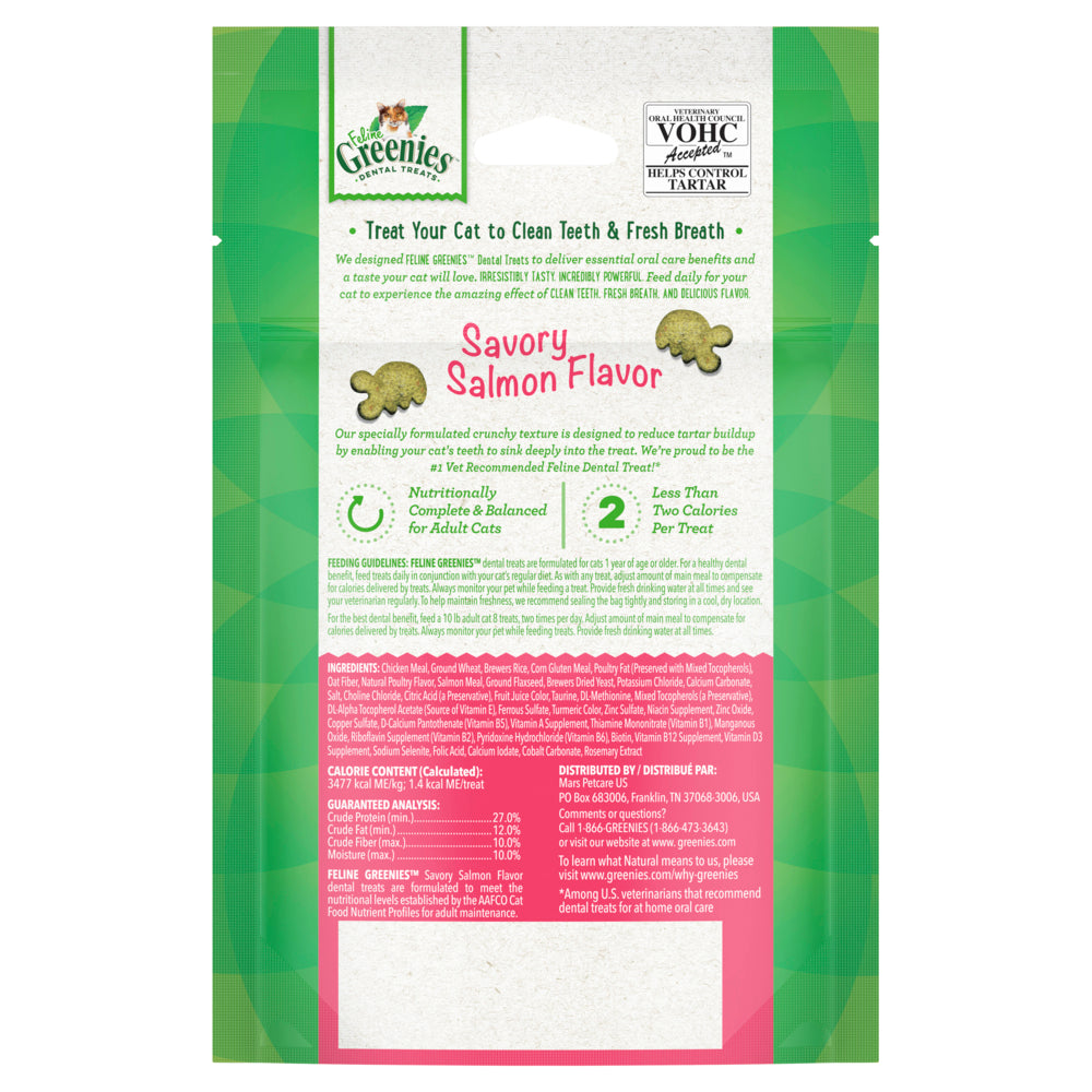 GREENIES Feline Dental Cat Treat Savoury Salmon Flavour 04