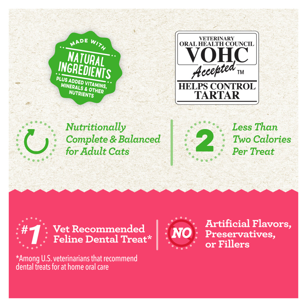 GREENIES Feline Dental Cat Treat Savoury Salmon Flavour 06