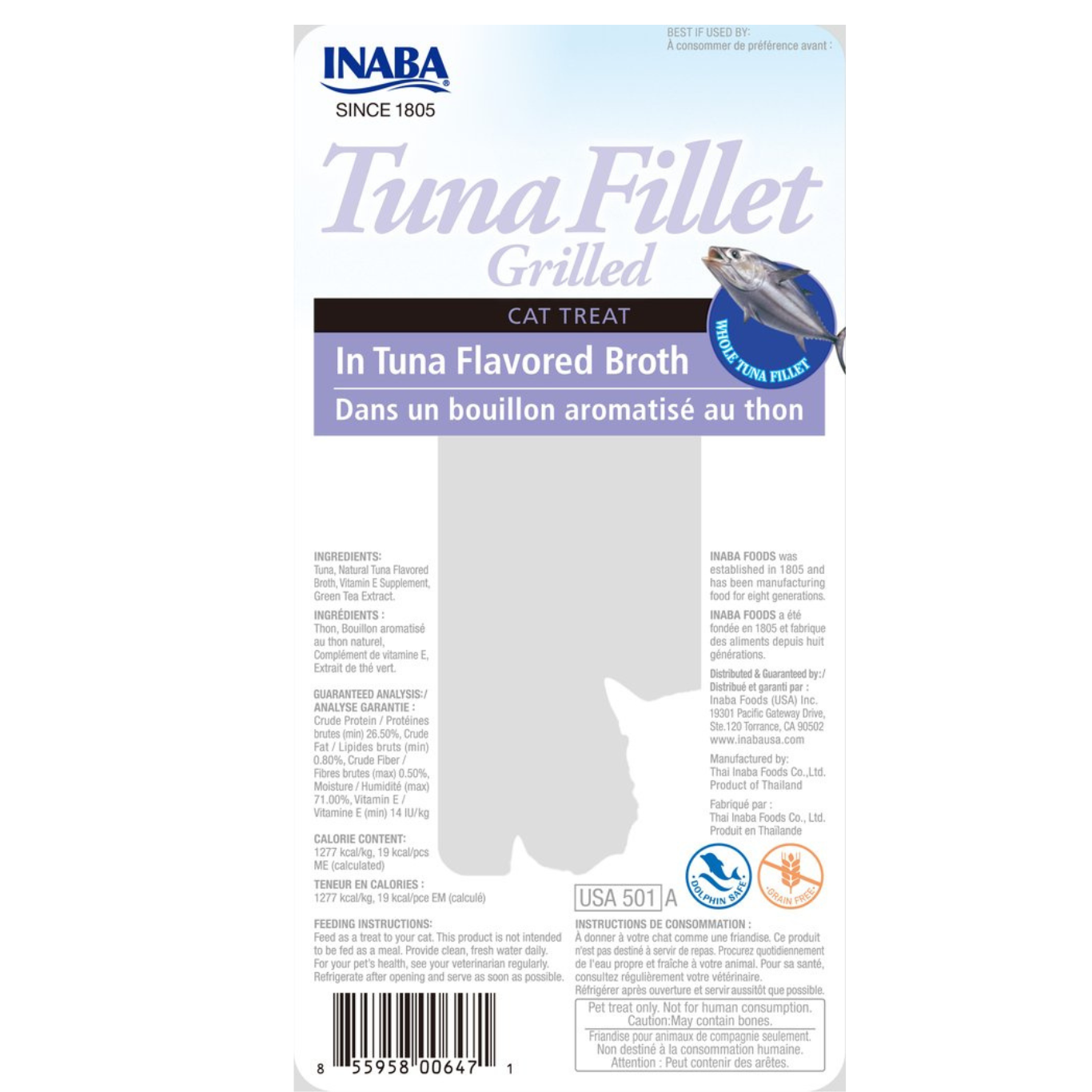 Inaba Cat Treat Grilled Tuna Fillet In Tuna Broth 02