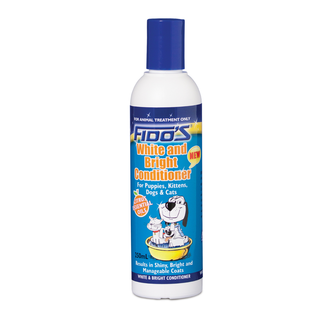 Fido's White and Bright Conditioner for Dogs & Cats 250ml