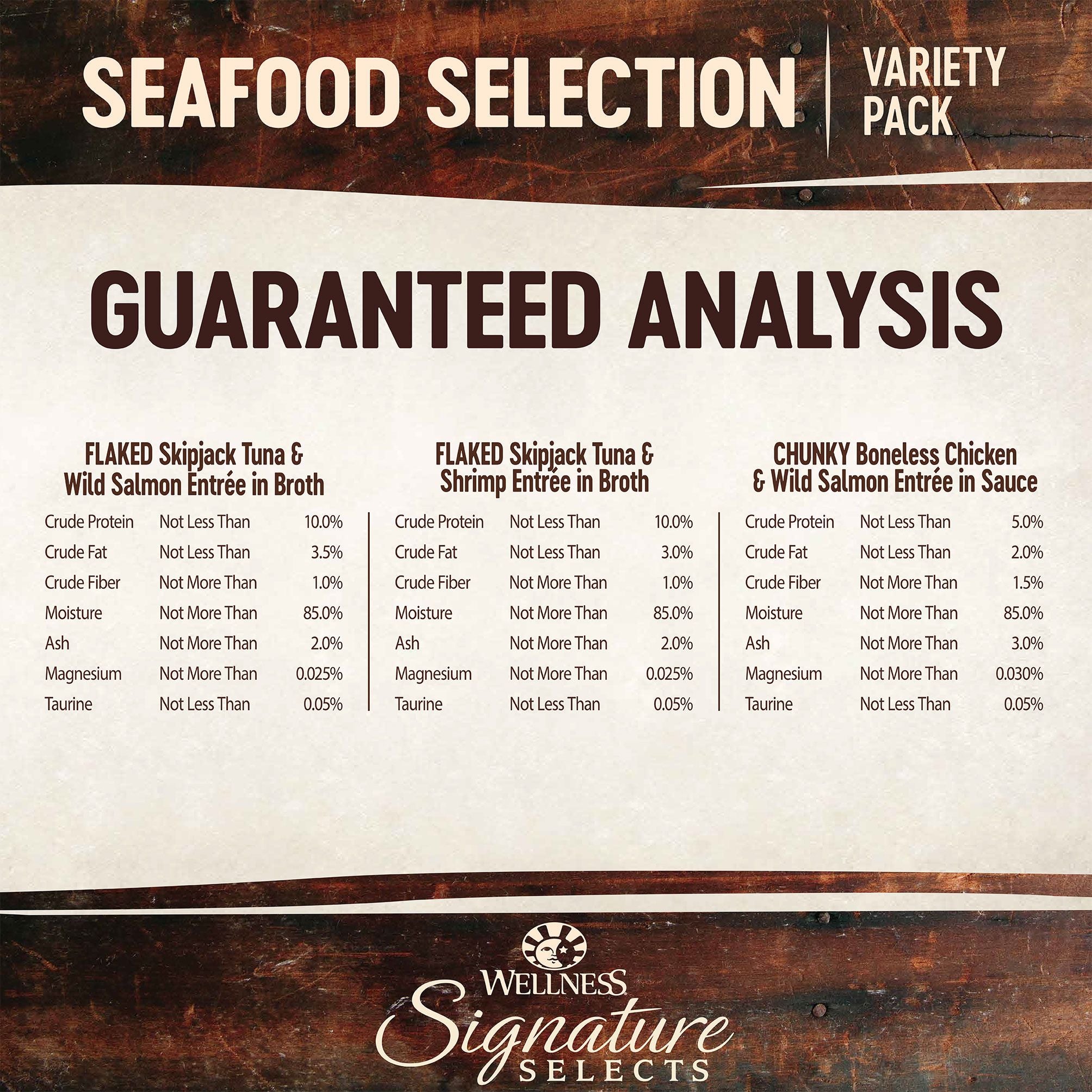 Wellness Core Wet Cat Food Signature Selects Seafood Selection Variety Pack 79g x 8 | PeekAPaw Pet Supplies