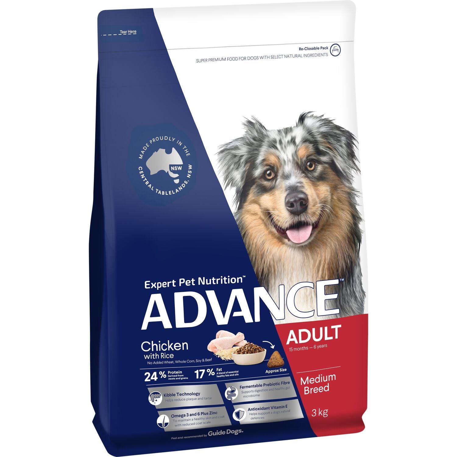 ADVANCE Medium Adult Dry Dog Food Chicken with Rice