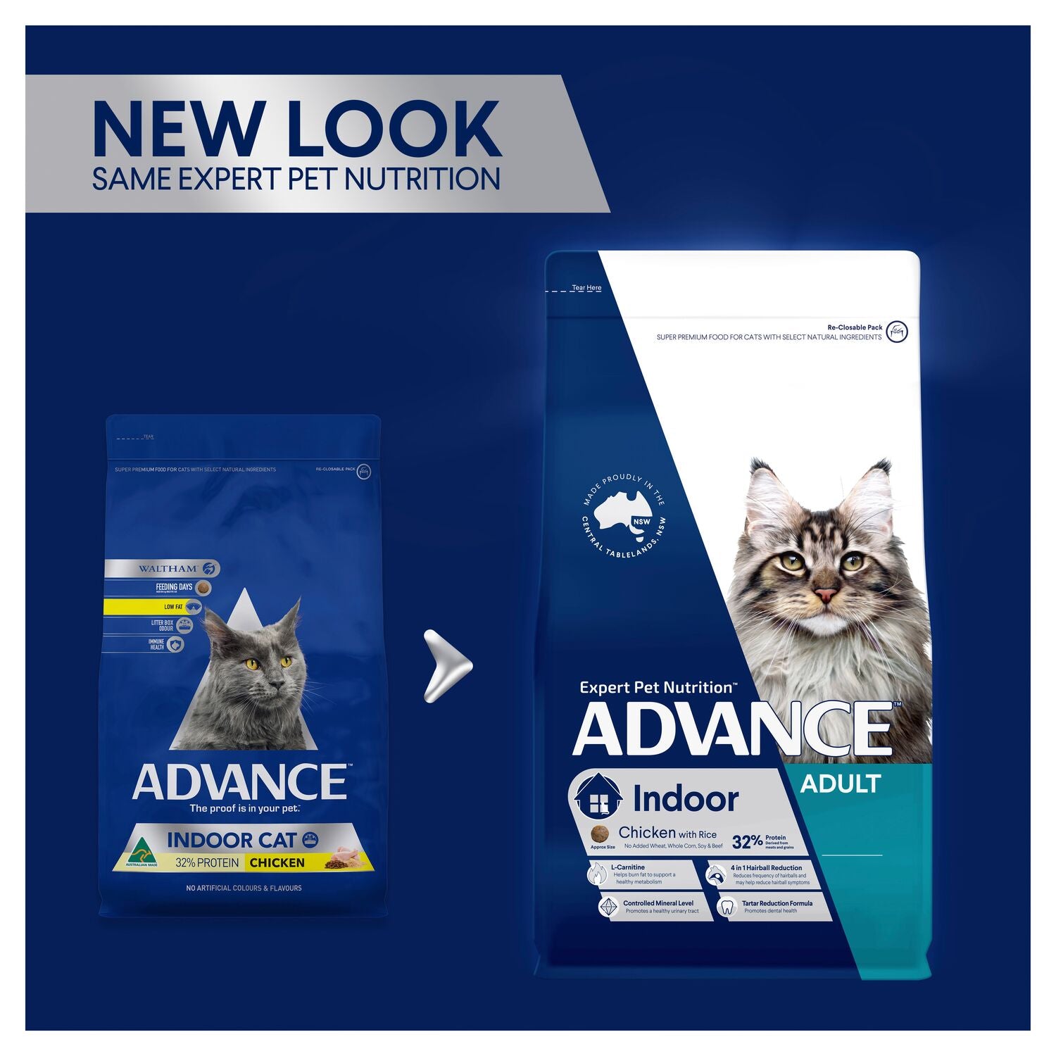 ADVANCE Indoor Adult Dry Cat Food Chicken with Rice