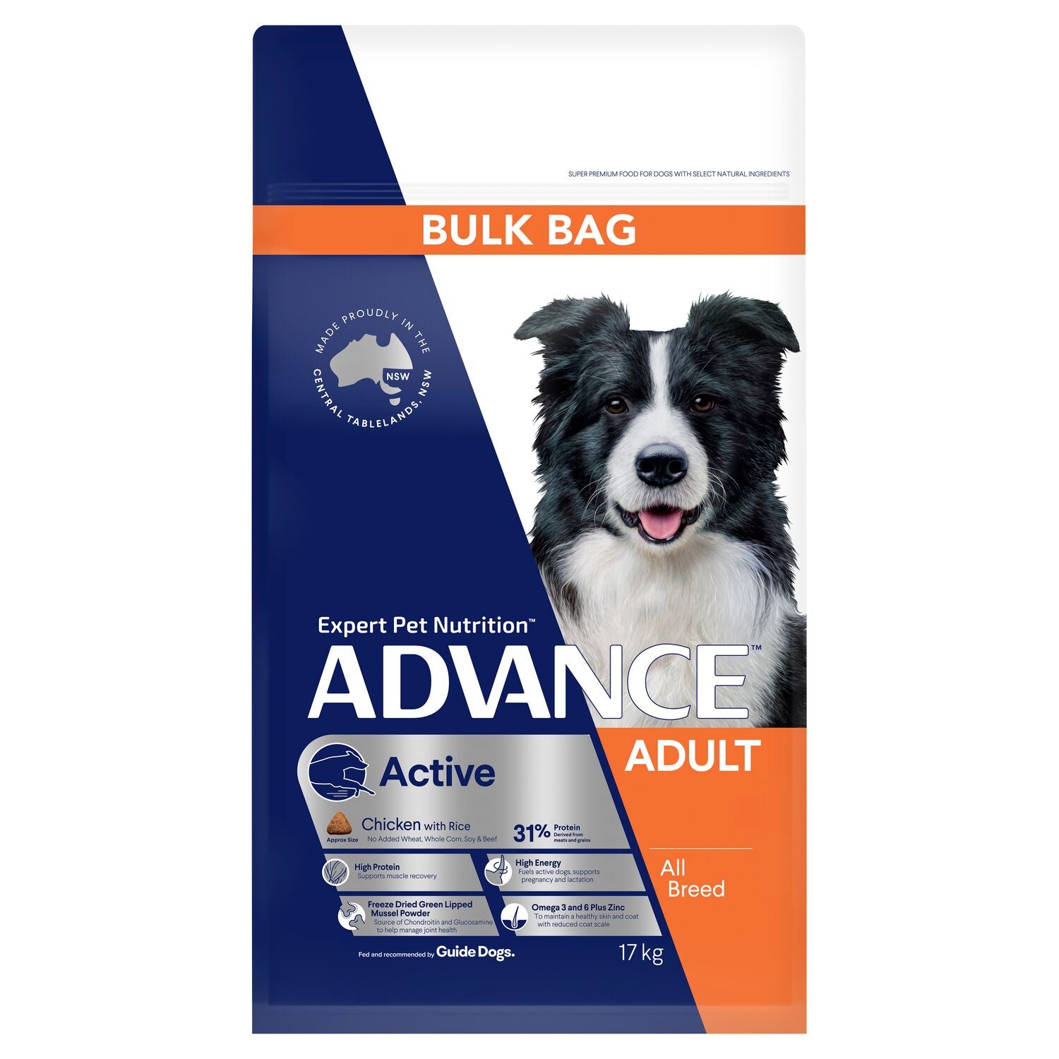 ADVANCE Active Adult Dry Dog Food Chicken with Rice