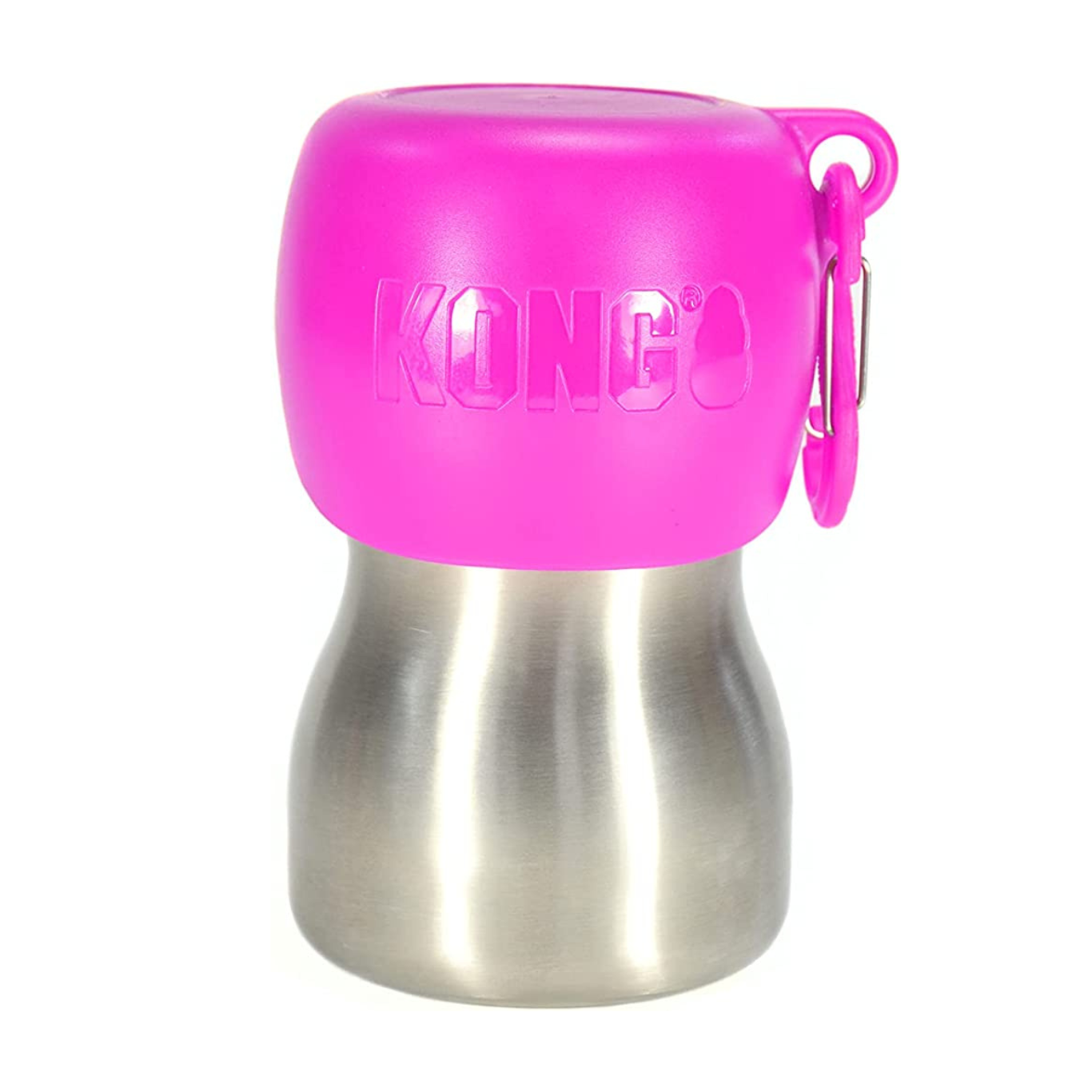 KONG H2O Stainless Steel Dog Water Bottle 280ml Pink