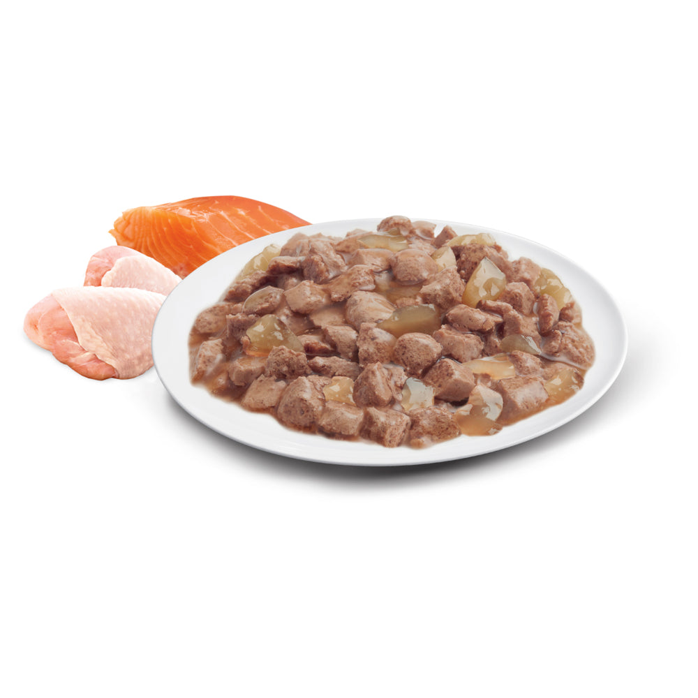 ADVANCE Adult Wet Cat Food Chicken, Ocean Fish In Jelly 12x85g Pouches 07