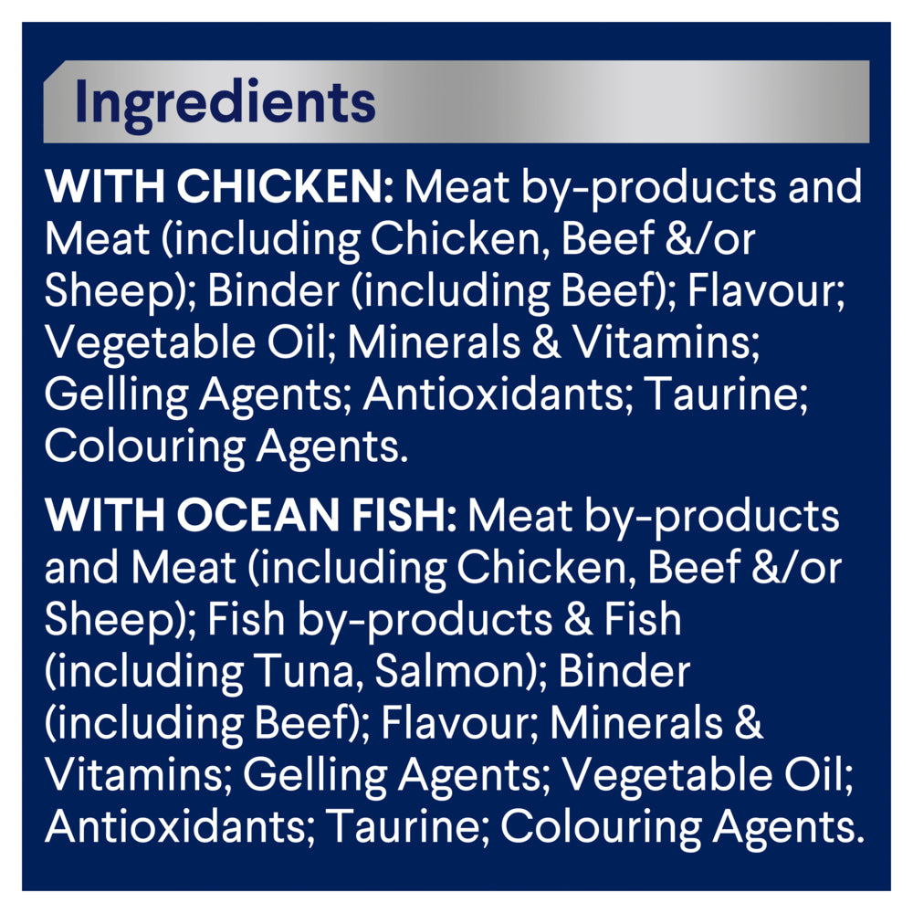 ADVANCE Adult Wet Cat Food Chicken, Ocean Fish In Jelly 12x85g Pouches 04