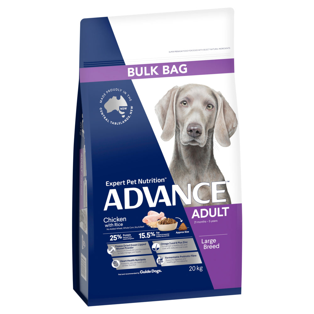 ADVANCE Large Adult Dry Dog Food Chicken with Rice 02