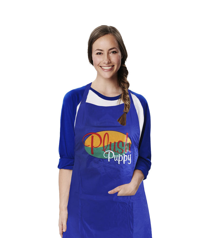 Plush Puppy Pro-Grooming Apron – worn by a model