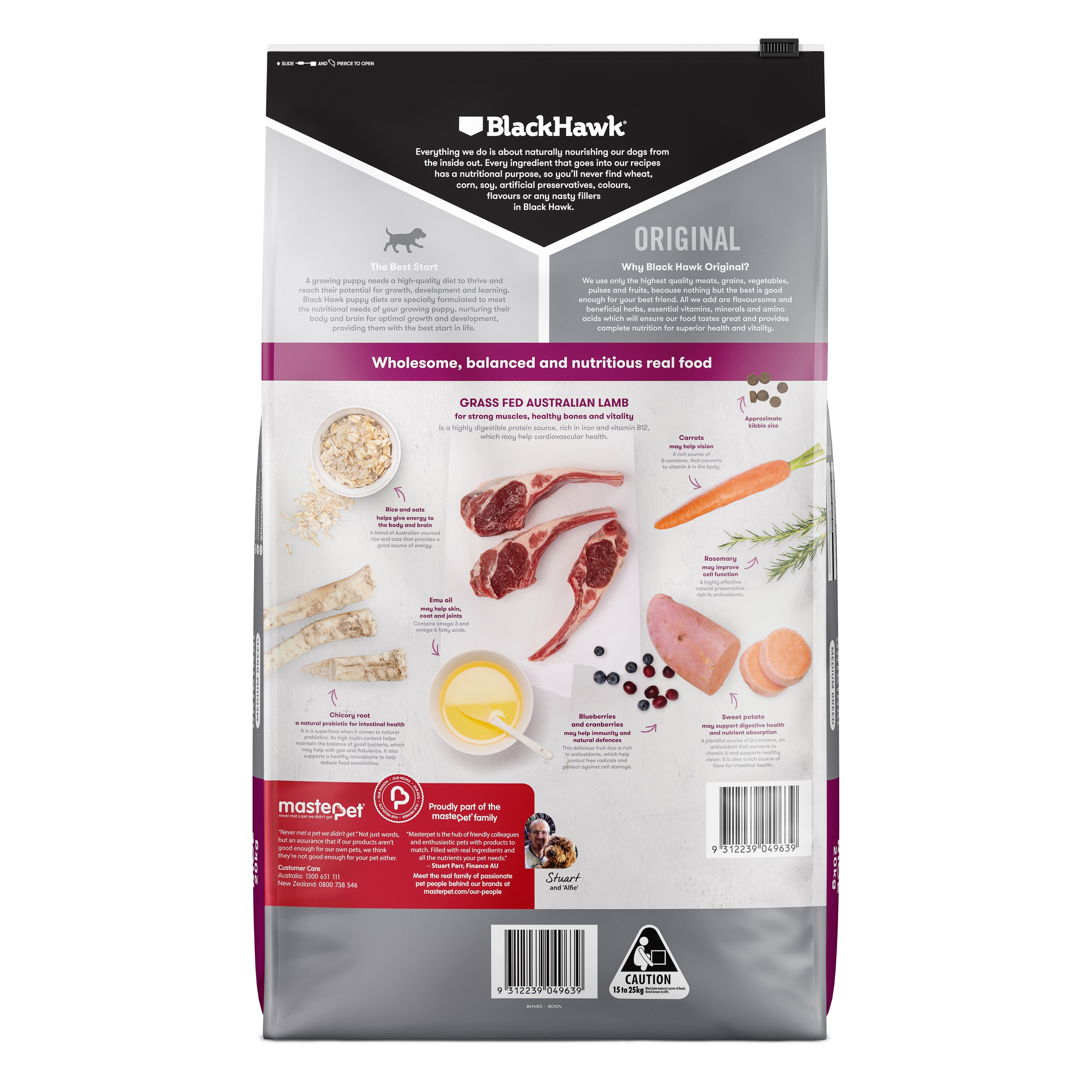 Black Hawk Dry Dog Food Original Puppy Medium Breed Lamb & Rice 06