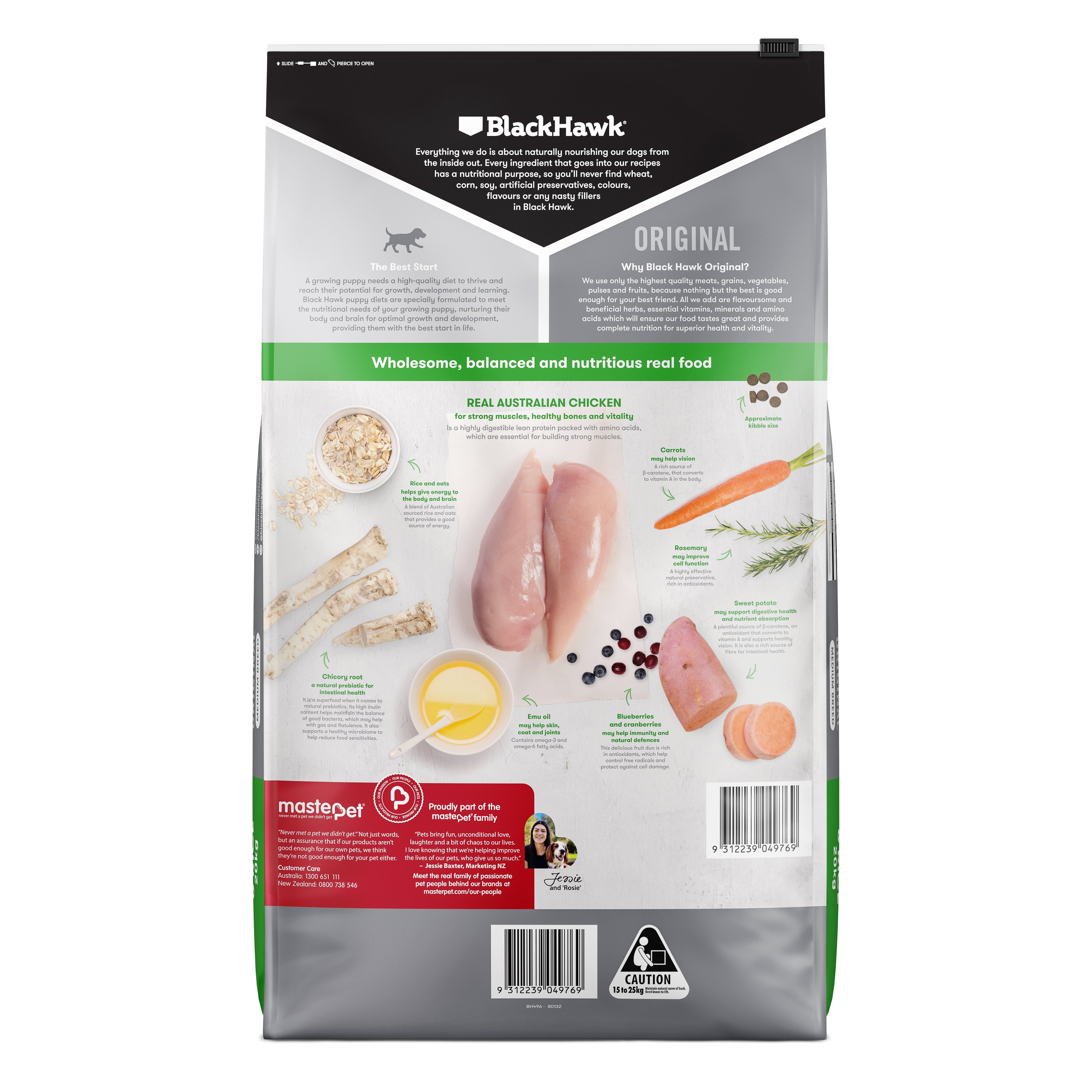 Black Hawk Dry Dog Food Original Puppy Medium Breed Chicken & Rice 07