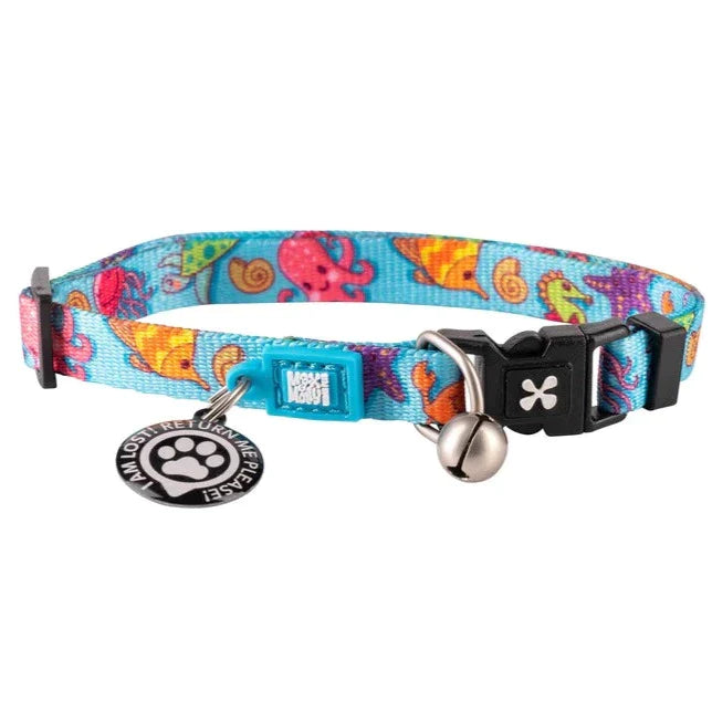 Max & Molly Smart Id Cat Collar - Blue Ocean