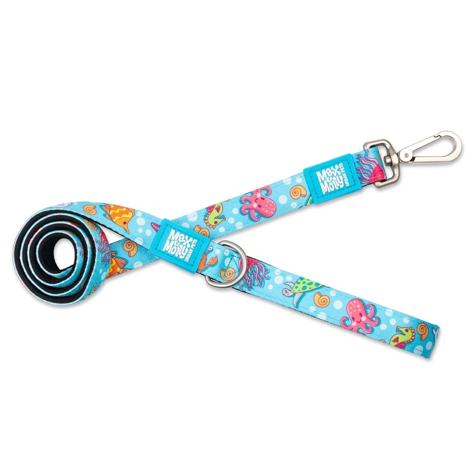 Max & Molly Dog Leash - Blue Ocean 01