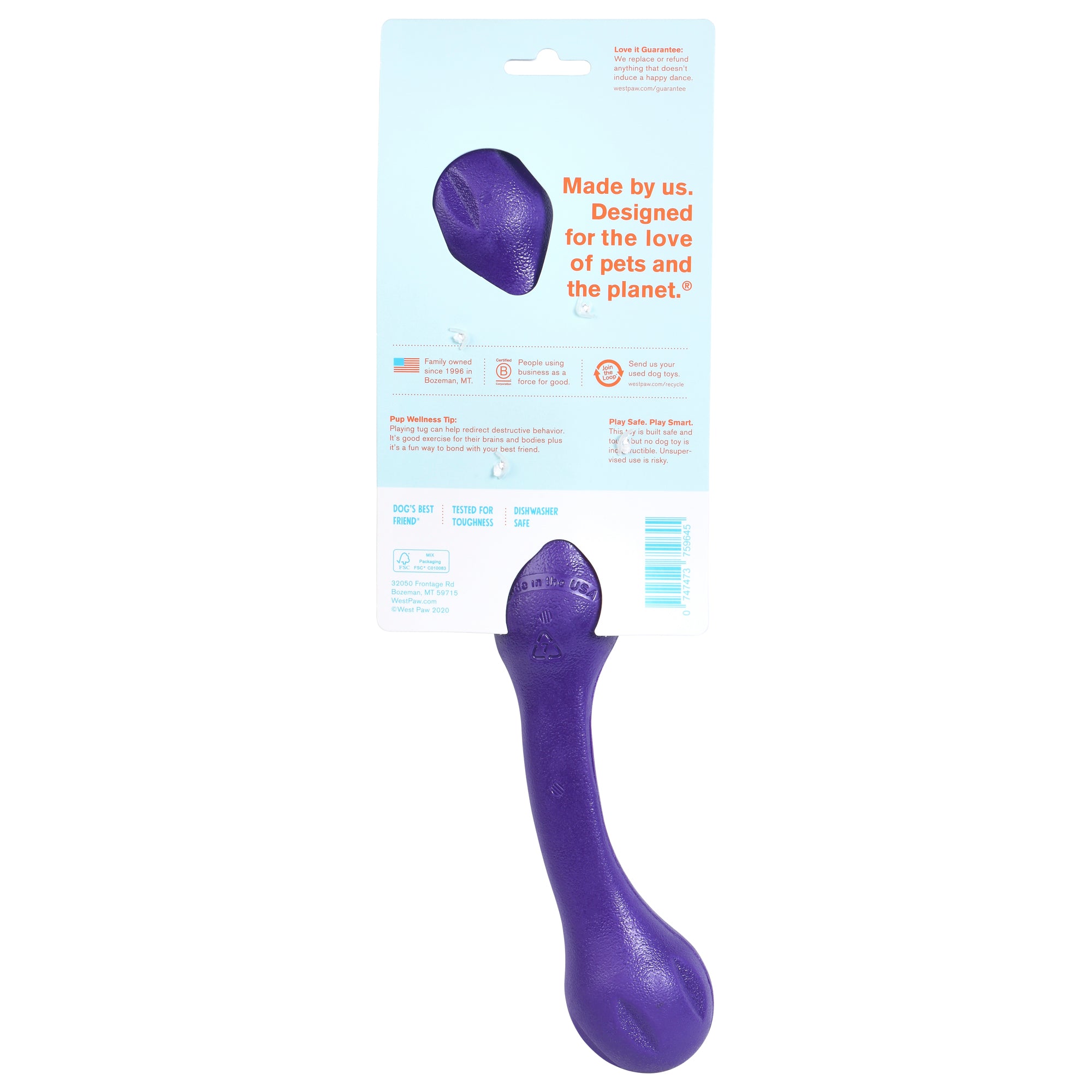 West Paw Zwig Tug & Fetch Stick Dog Toys