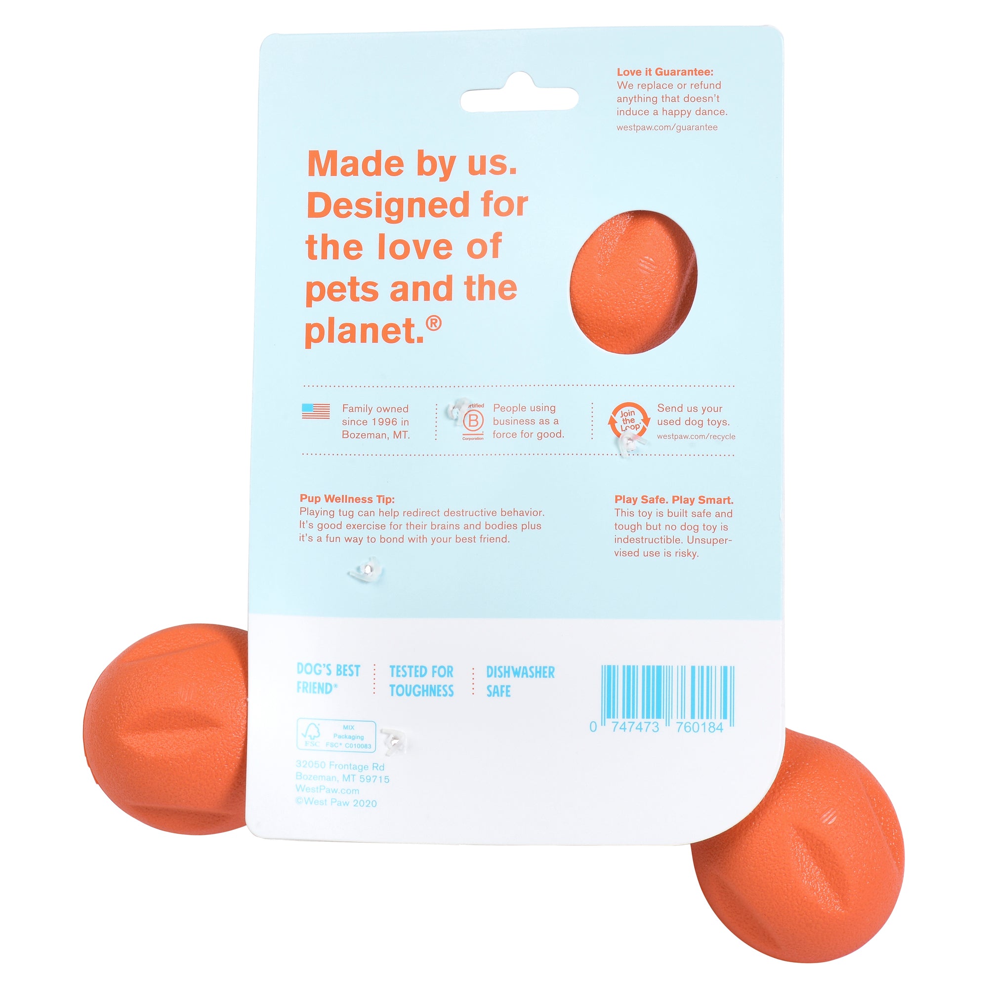 West Paw Skamp Flyer-Inspired Fetch Dog Toys