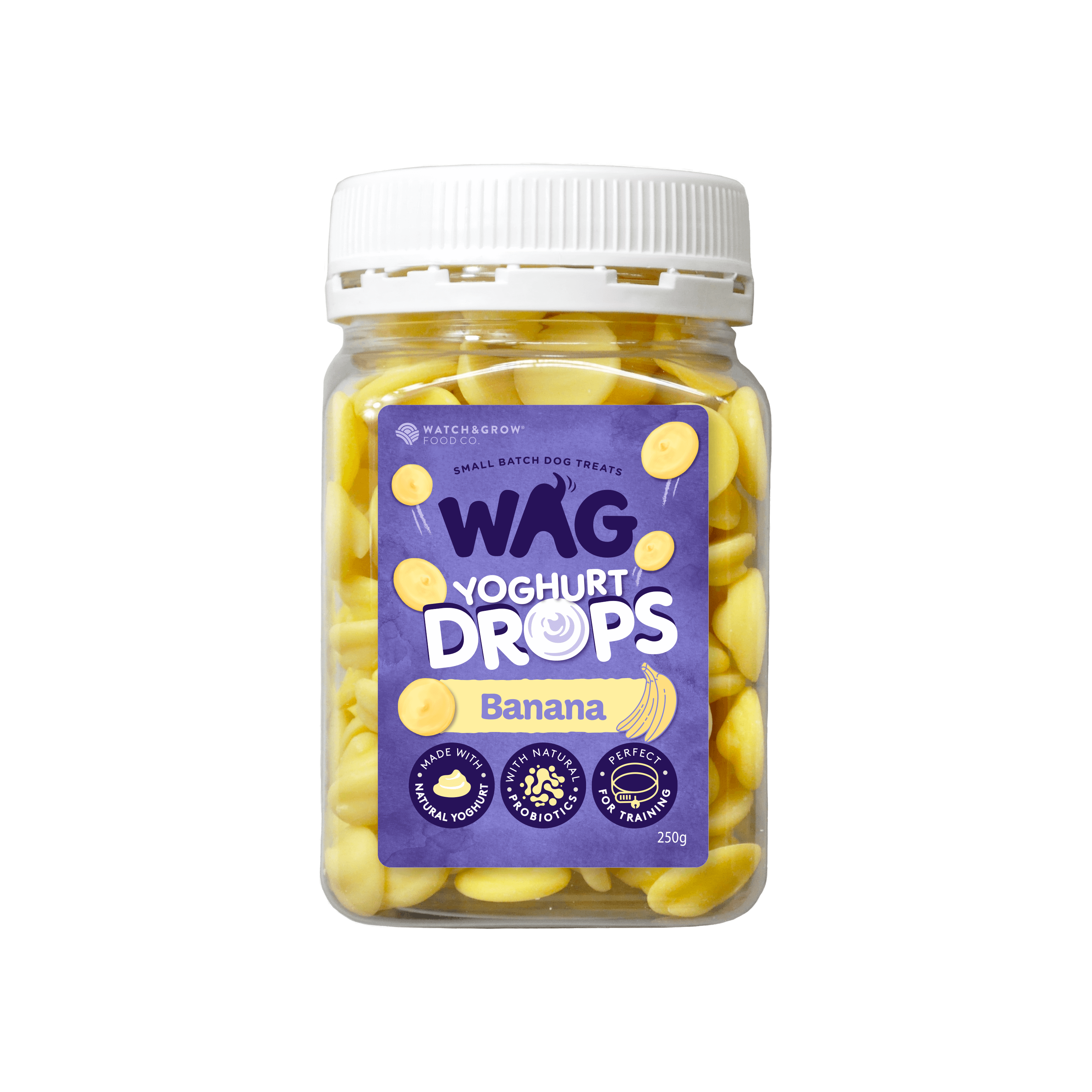 WAG Yoghurt Drops Banana - 250g