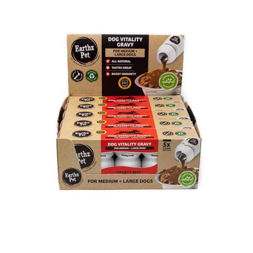 Earthz Pet Dog Vitality Gravy for Medium & Large Dogs Hearty Beef 02