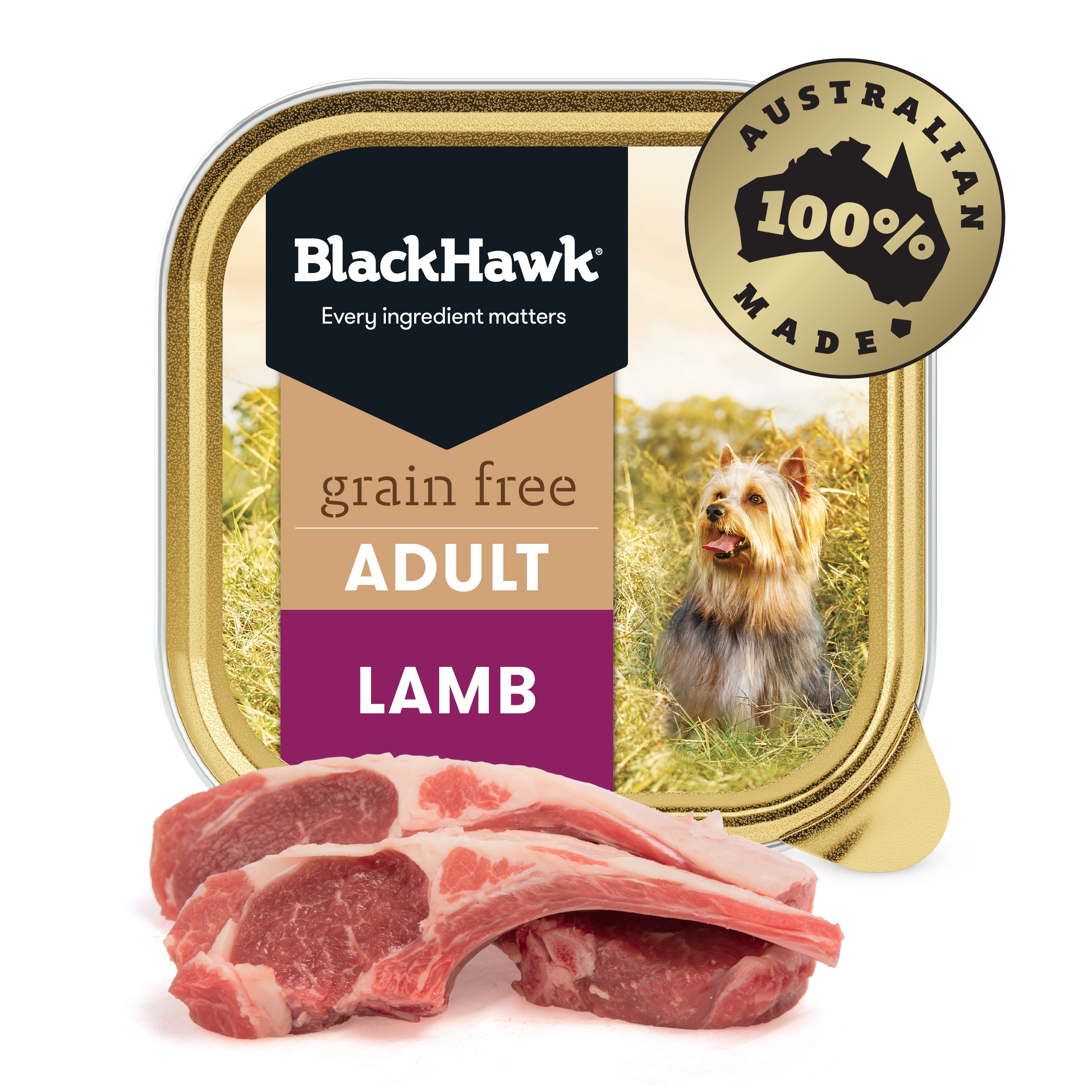 Black Hawk Wet Dog Food Tray Grain Free Lamb 02