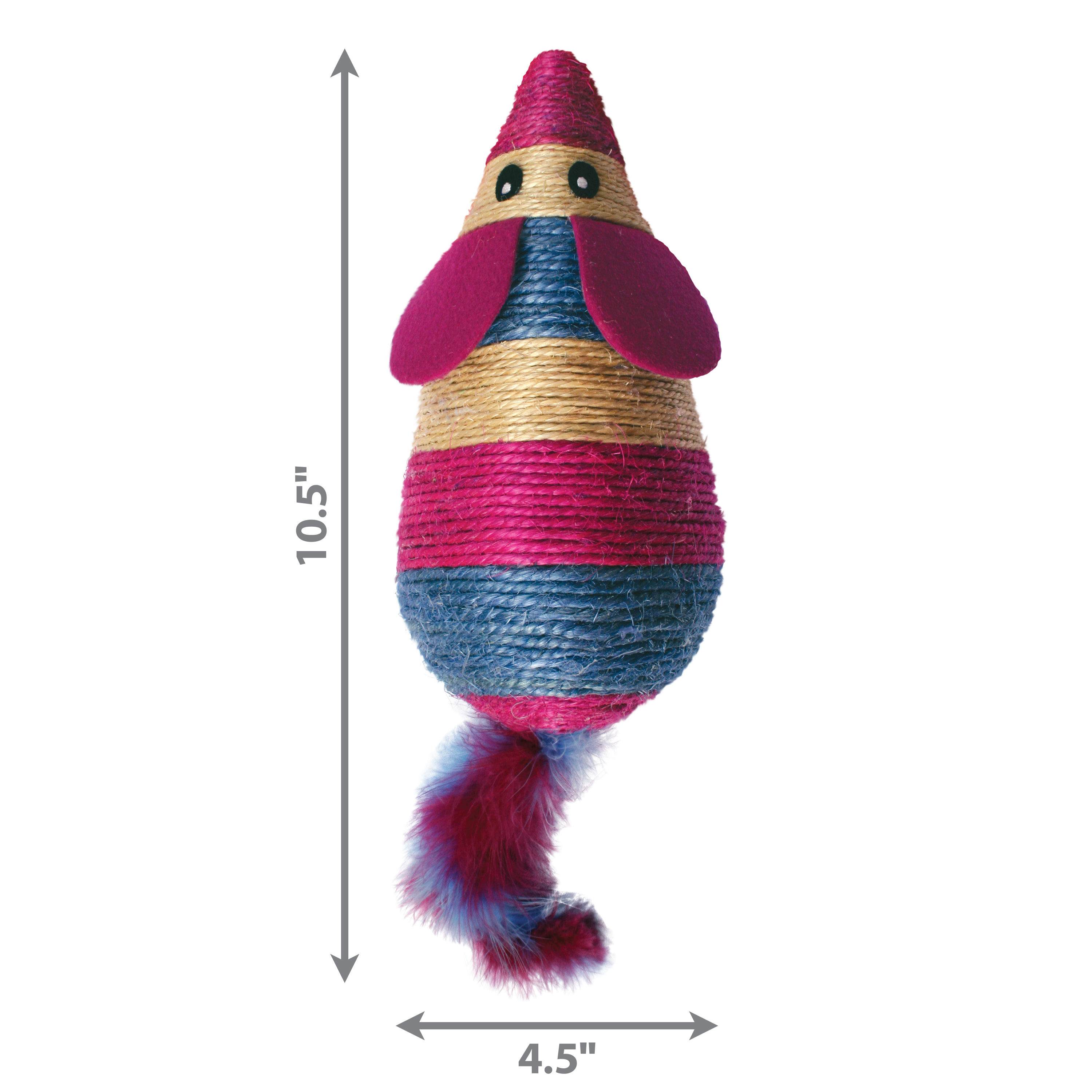 KONG Cat Toys Wrangler Scratch Mouse 04