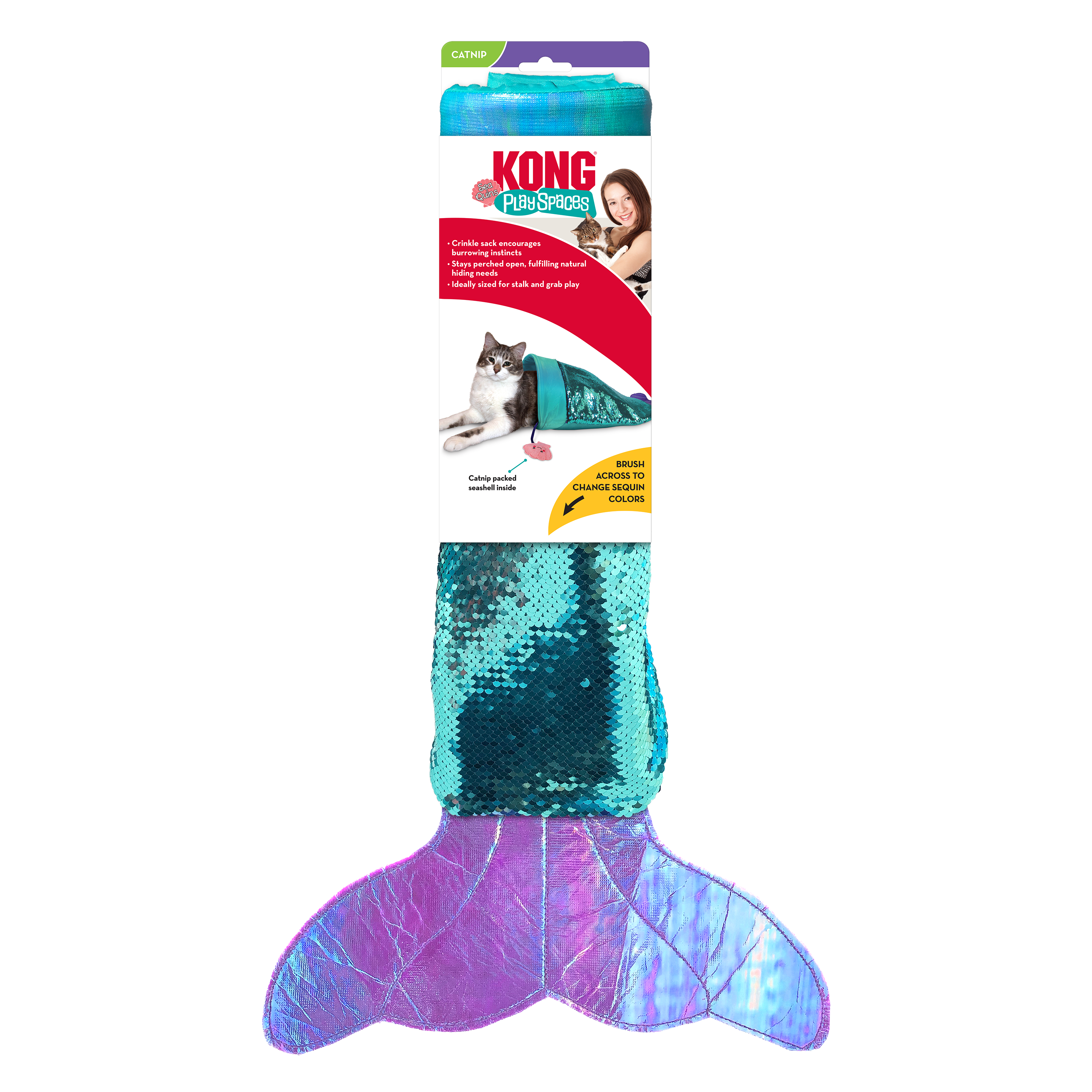 KONG Cat Toys Play Spaces SeaQuins 01
