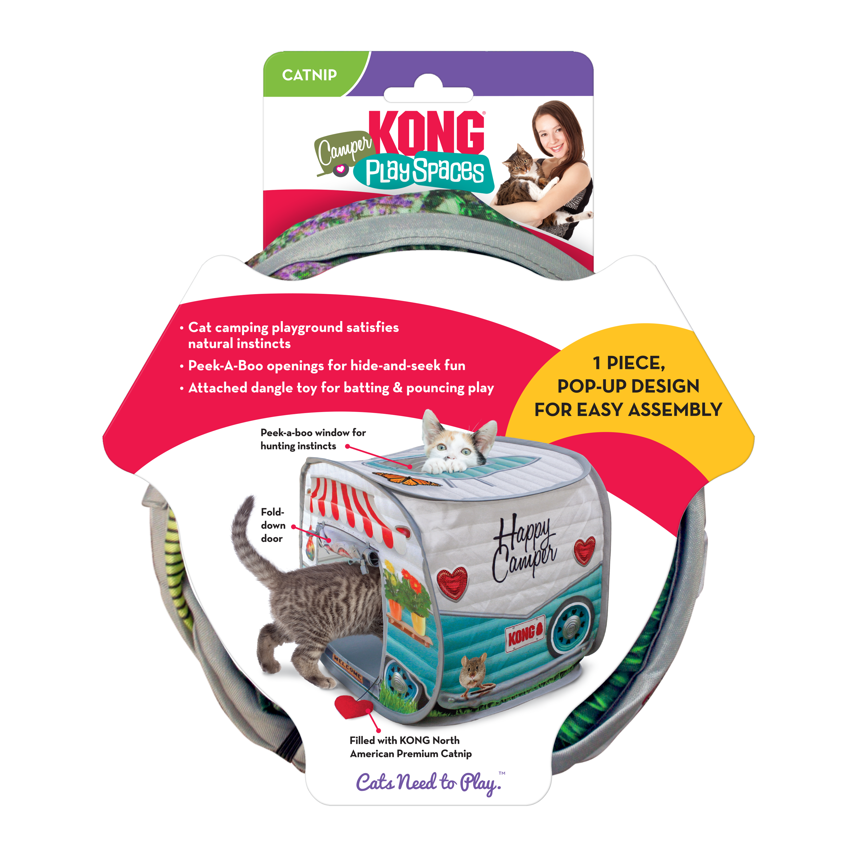 KONG Cat Toys Play Spaces Camper 01