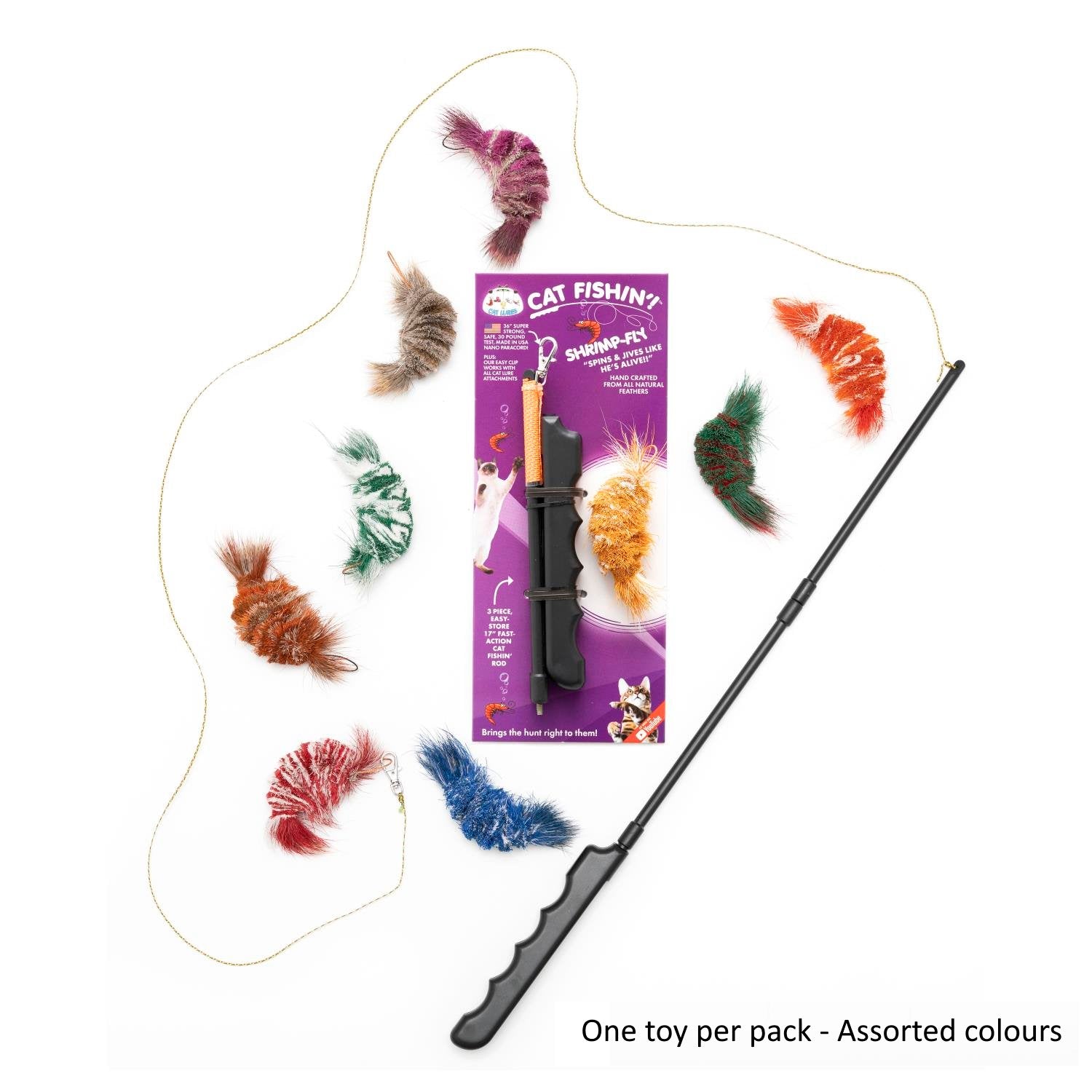 Cat Lures Cat Fishin' Rod Teaser Cat Toy