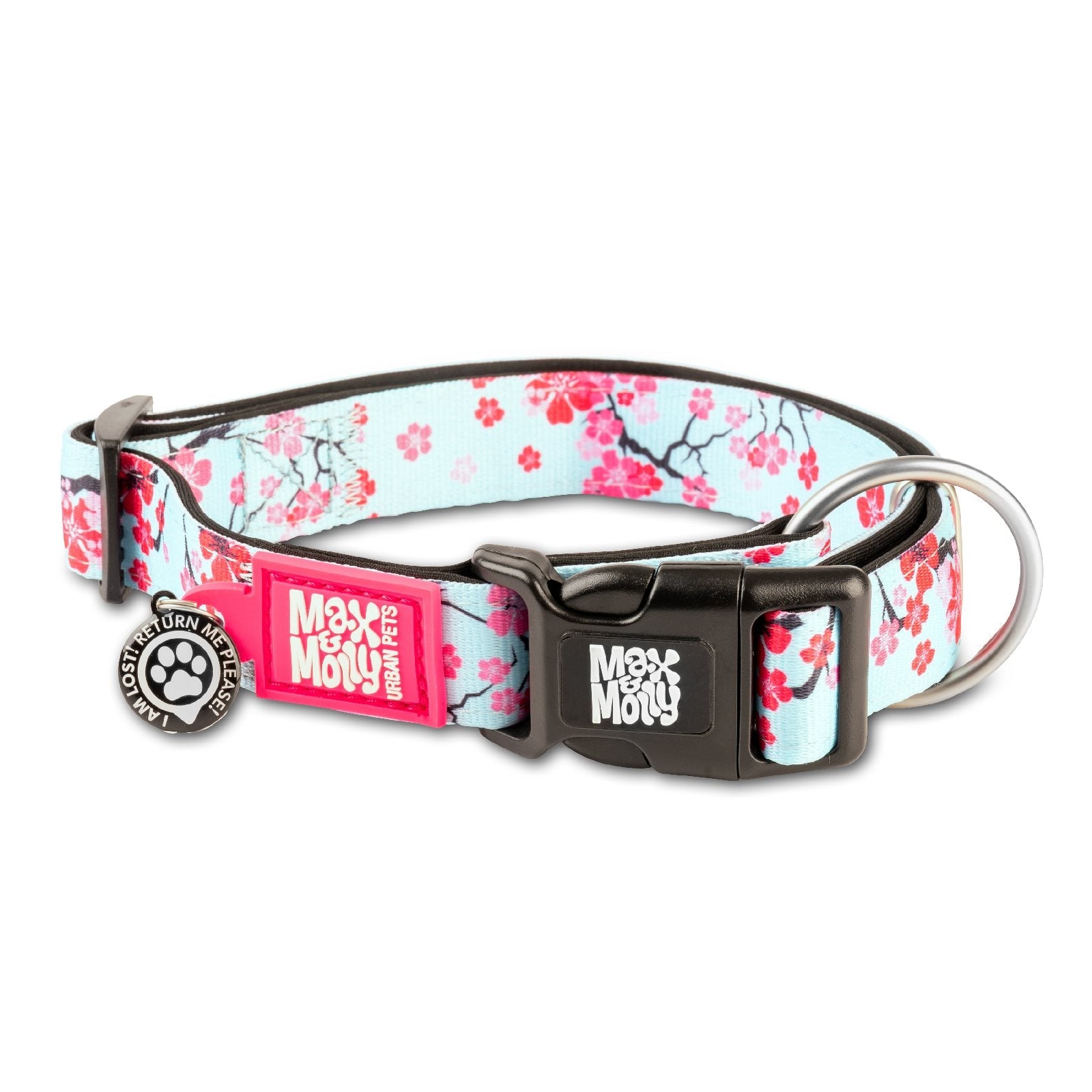 Max & Molly Smart Id Dog Collar - Cherry Bloom 01