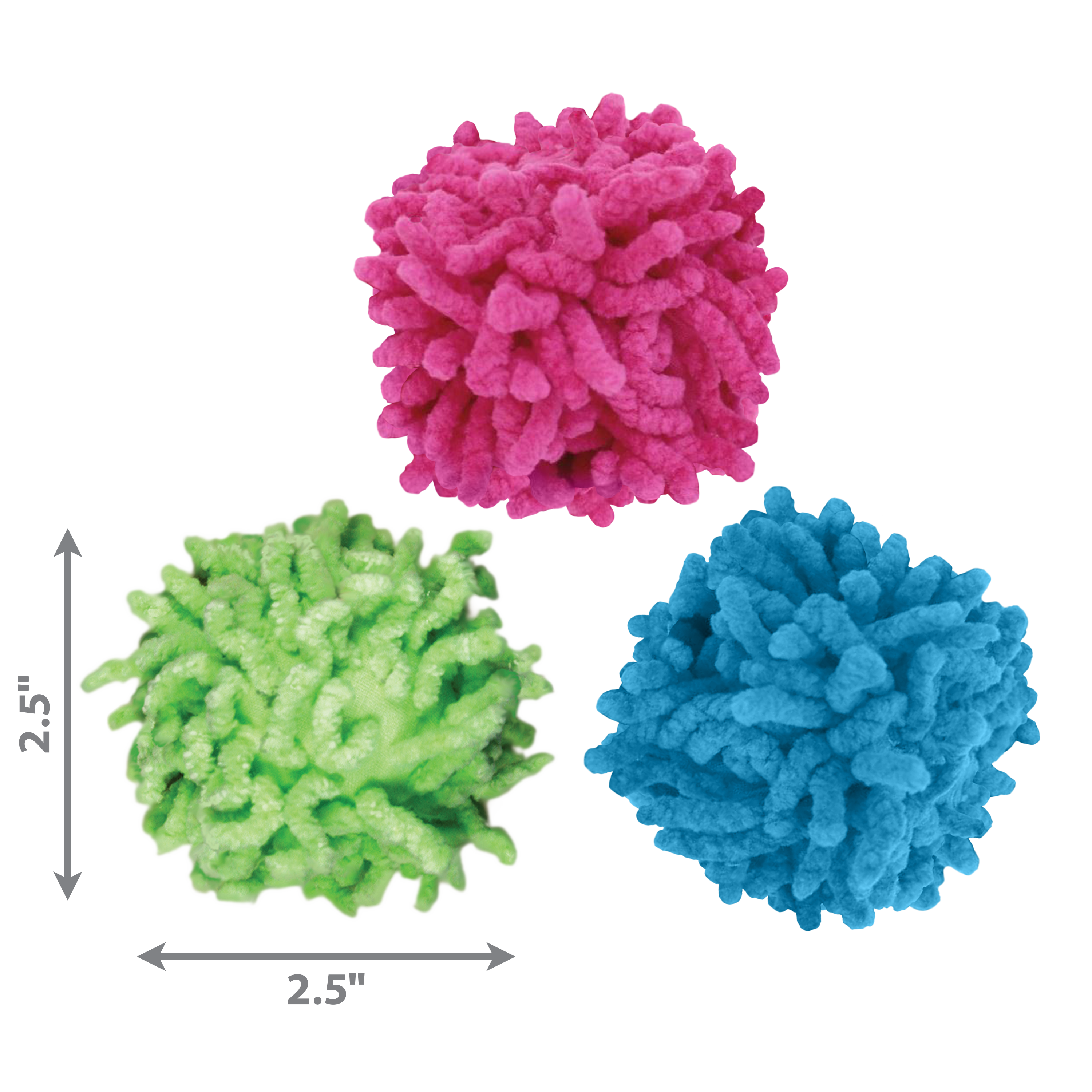 KONG Cat Toys Moppy Ball Assorted 04