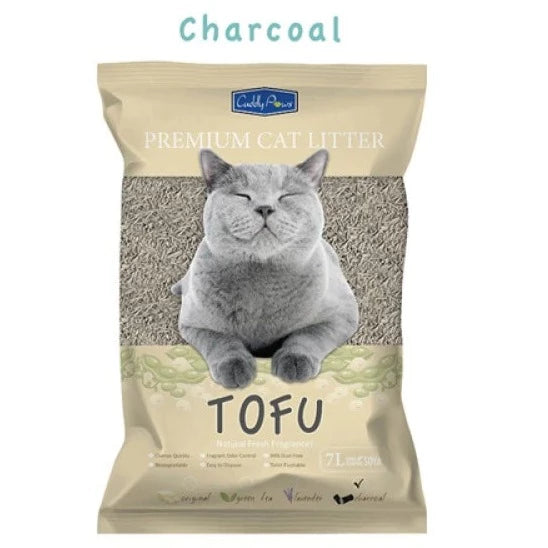 Cuddly Paws Soy Cat Litter 7L Charcoal