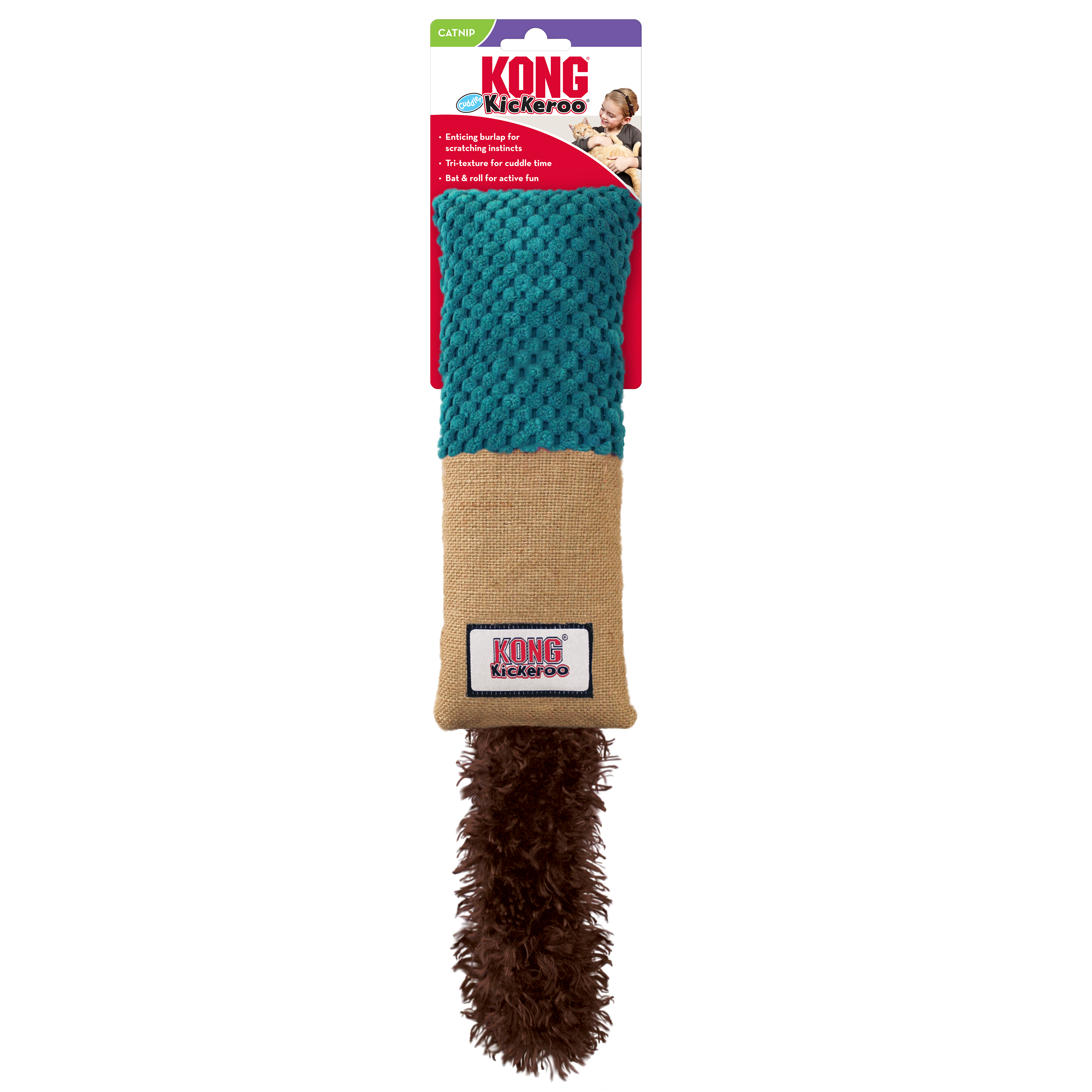 KONG Cat Toys Kickeroo Cuddler Assorted 01