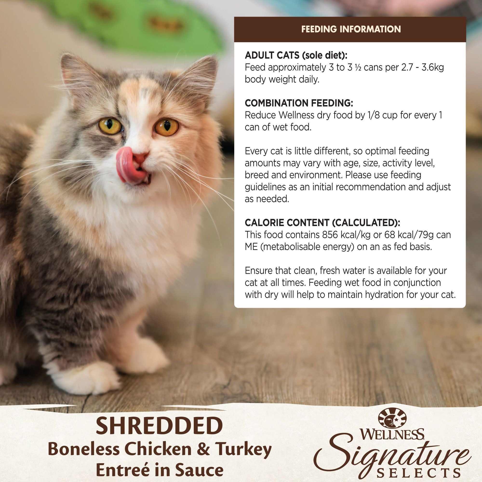 Wellness Core Wet Cat Food Signature Selects Shredded Boneless Chicken & Turkey by Peekapaw
