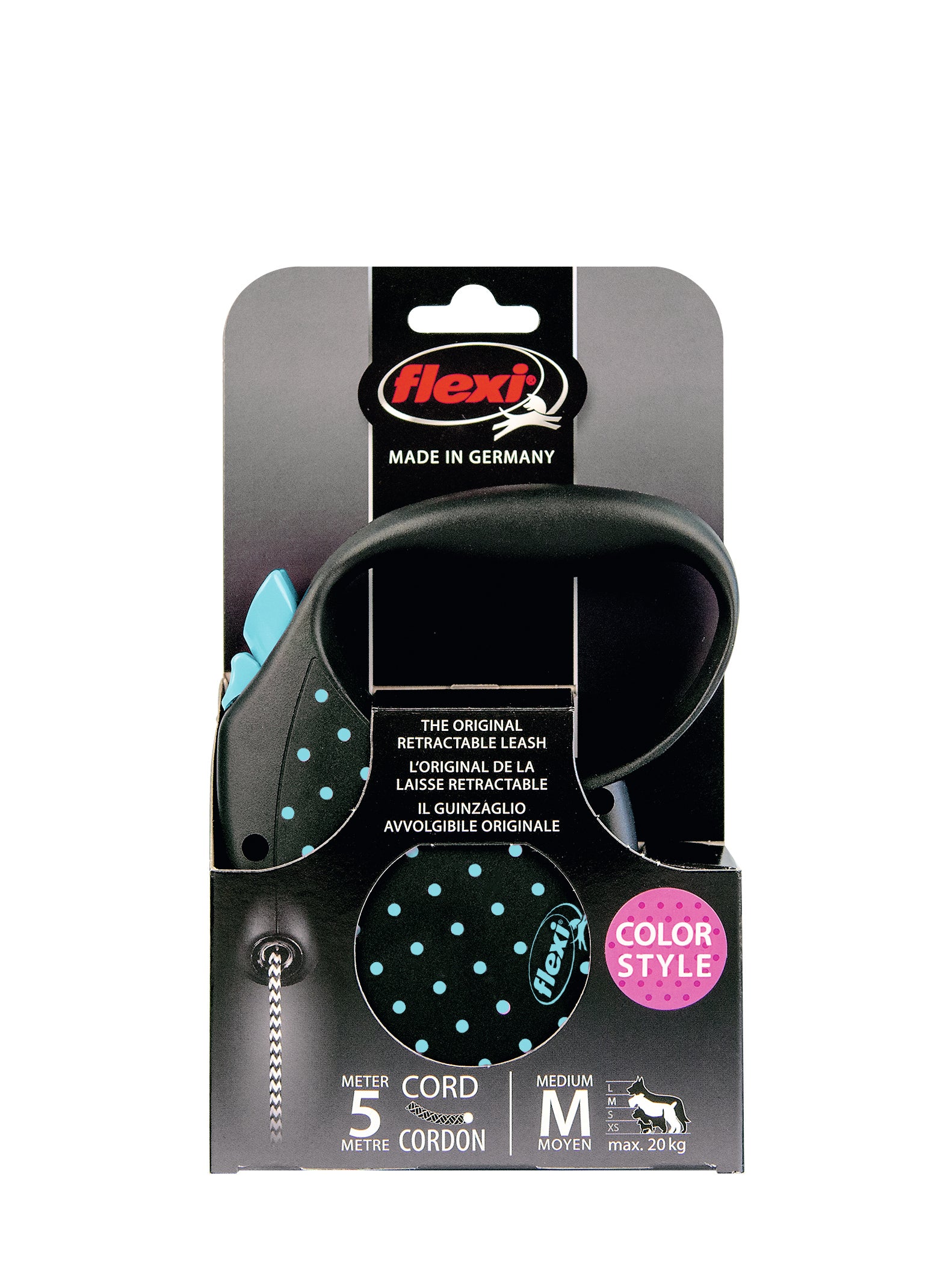 Flexi Dog Leash Dots Cord