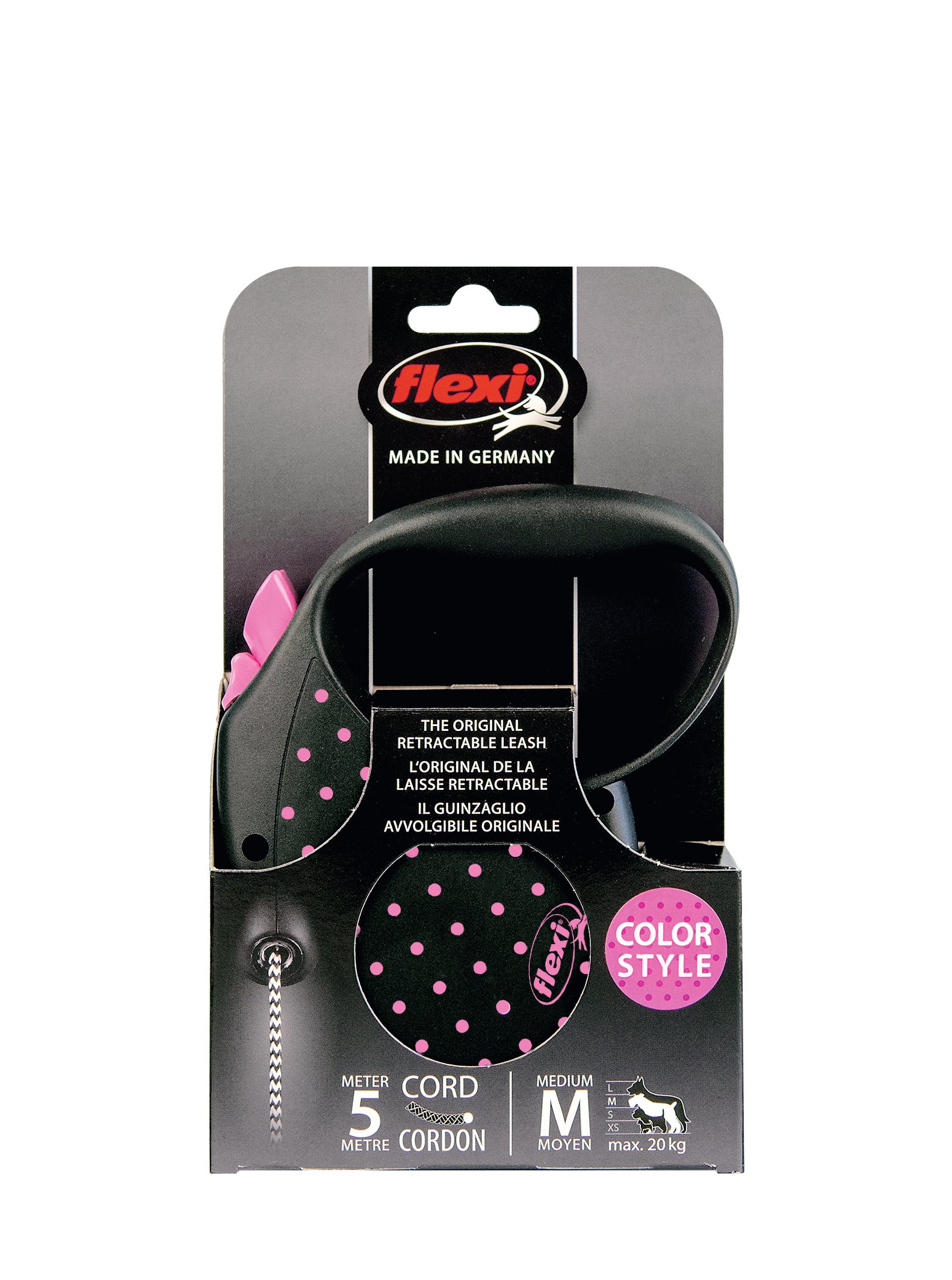 Flexi Dog Leash Dots Cord