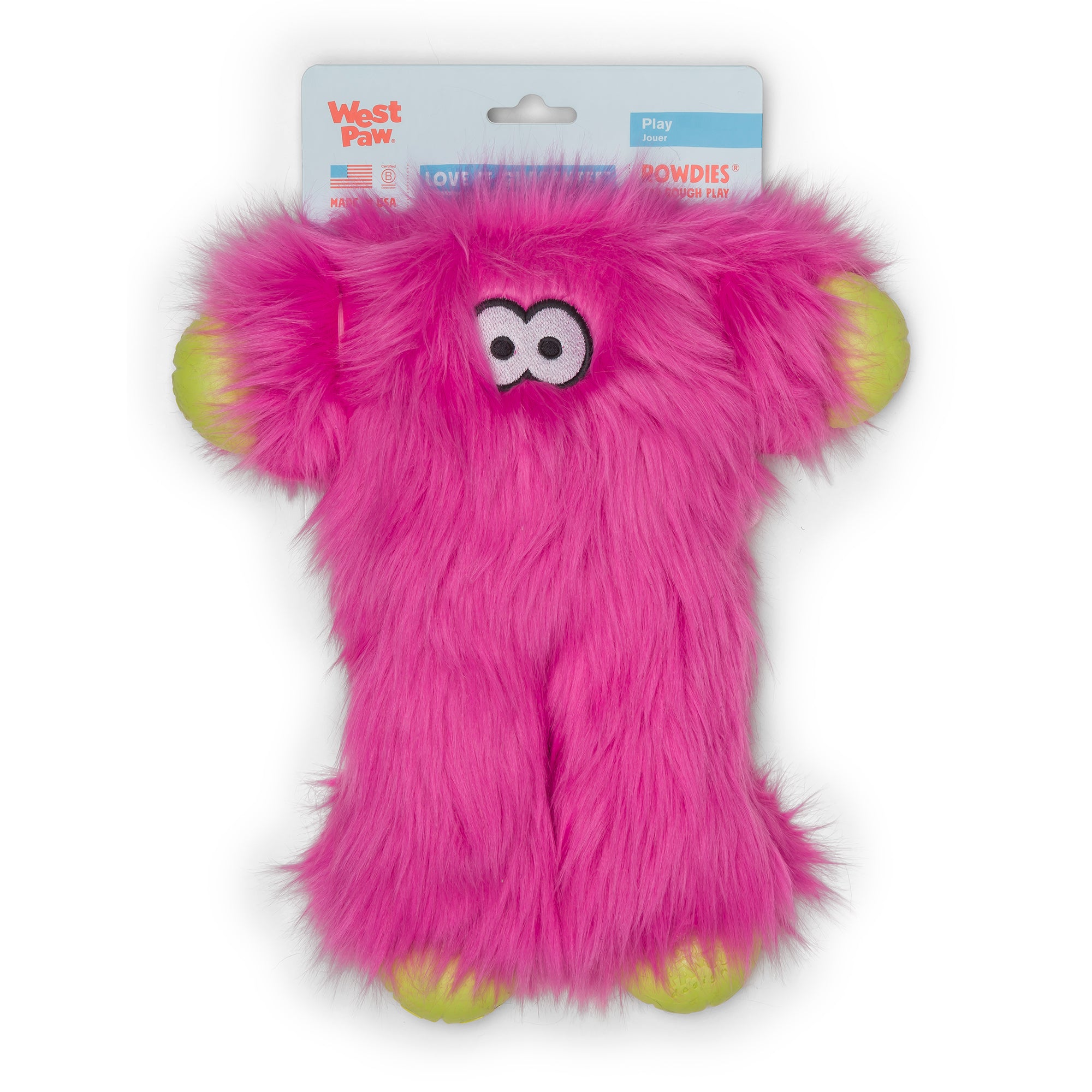 West Paw Rowdie Tough Plush Dog Toy Peet by Peekapaw