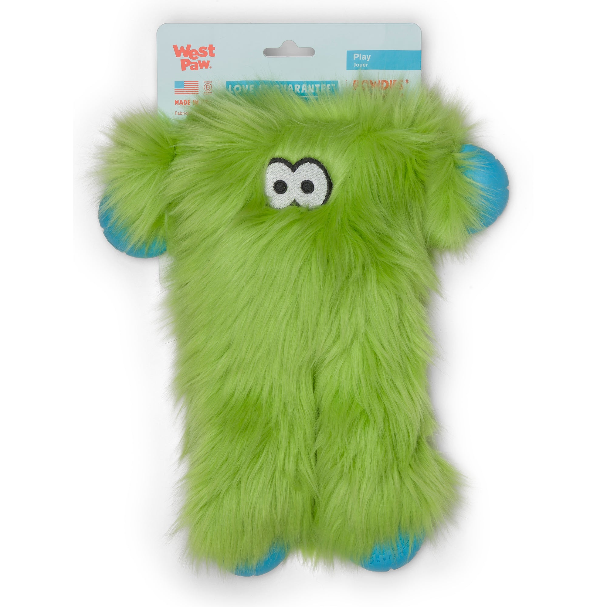 West Paw Rowdie Tough Plush Dog Toys Peet