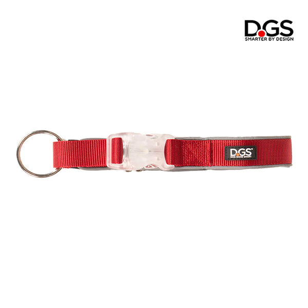 D.GS Dog Gone Smart Comet LED Safety Dog Collar - Small Red | PeekAPaw Pet Supplies