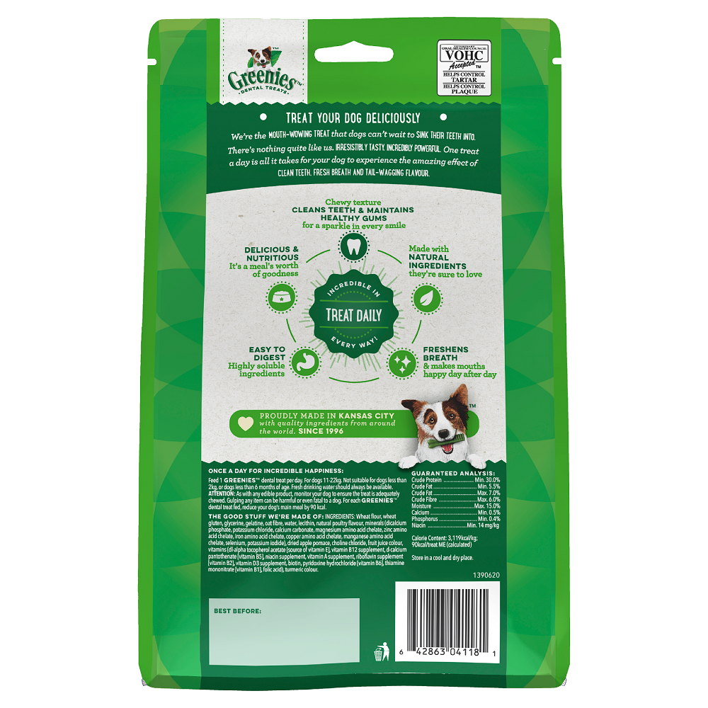 GREENIES Original Regular Dog(11-22kg) Dental Treat 05