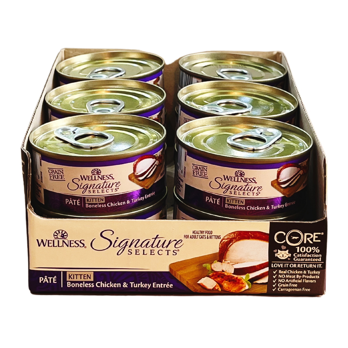 Wellness Core Wet Cat Food Signature Selects Kitten Boneless Chicken & Turkey