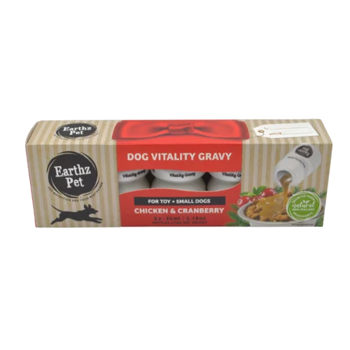 Earthz Pet Dog Vitality Gravy for Toy & Small Dogs Chicken & Cranberry 03