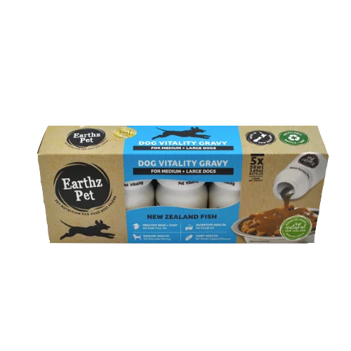 Earthz Pet Dog Vitality Gravy for Medium & Large Dogs New Zealand Fish 03