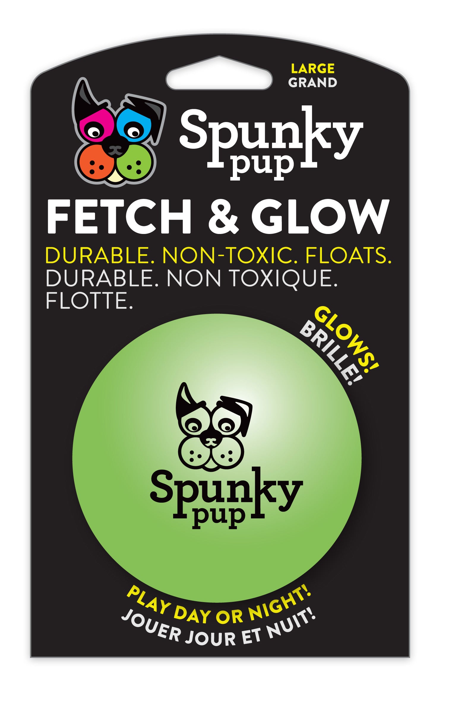 Spunky Pup Dog Toy Fetch & Glow Ball