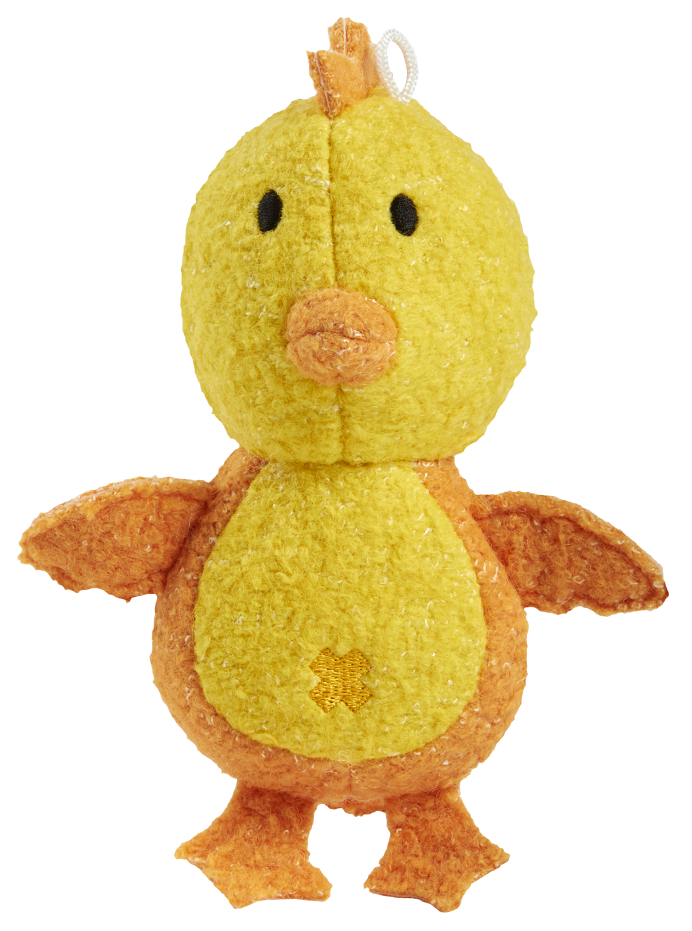 Spunky Pup Dog Toy Woolies Organic Squeak Chicken