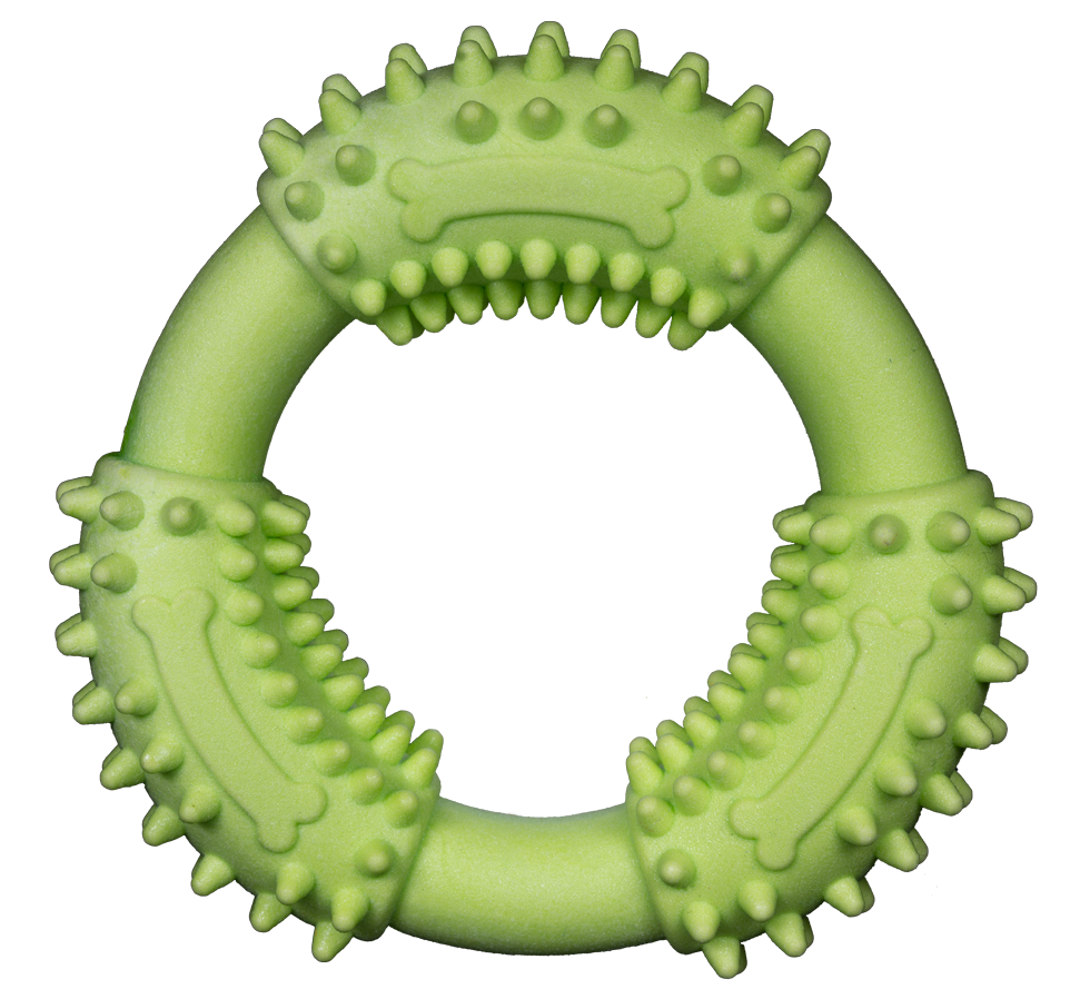Spunky Pup Dog Toy Gnaw Guard Foam Ring Floats