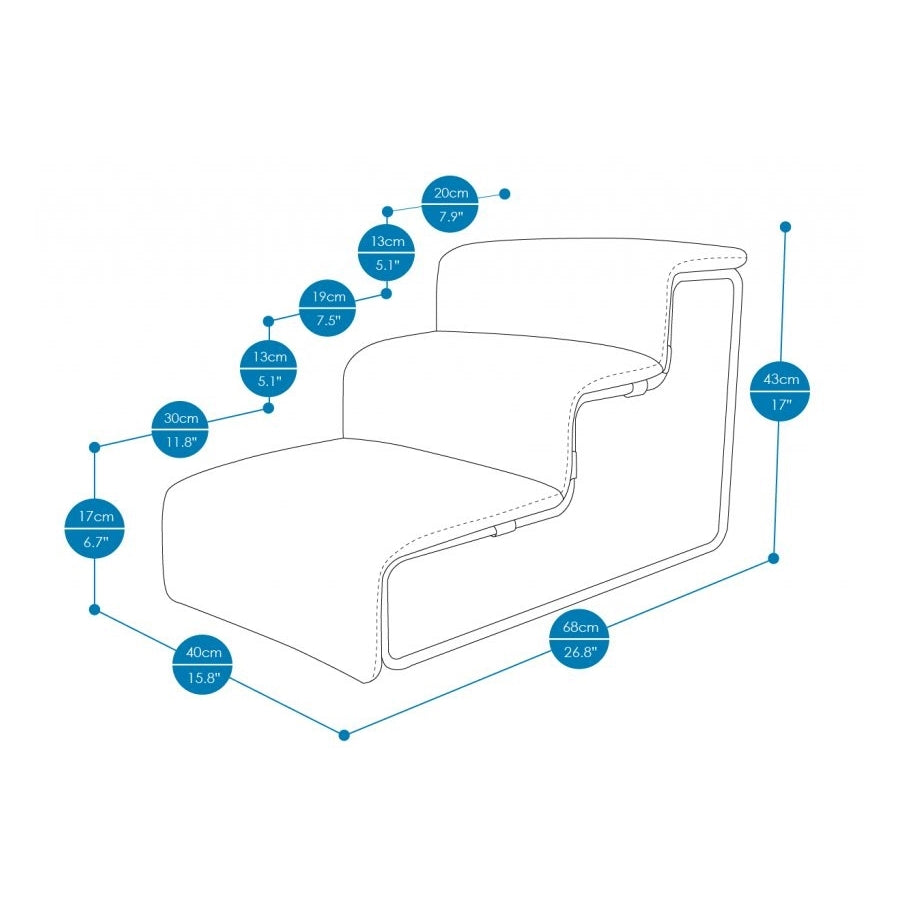 Ibiyaya Everest Practical Pet Stairs for Cats and Dogs Steps for High beds and Couches 13